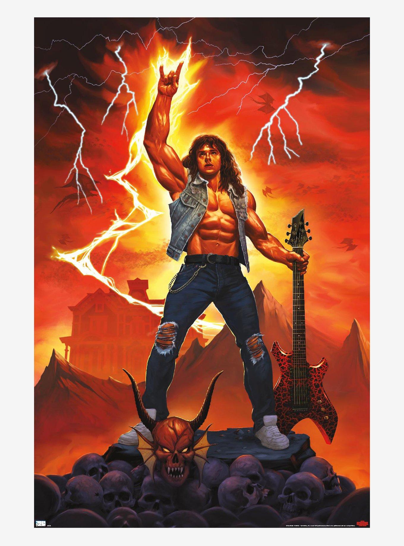 Stranger Things Eddie Rock On Poster, , hi-res