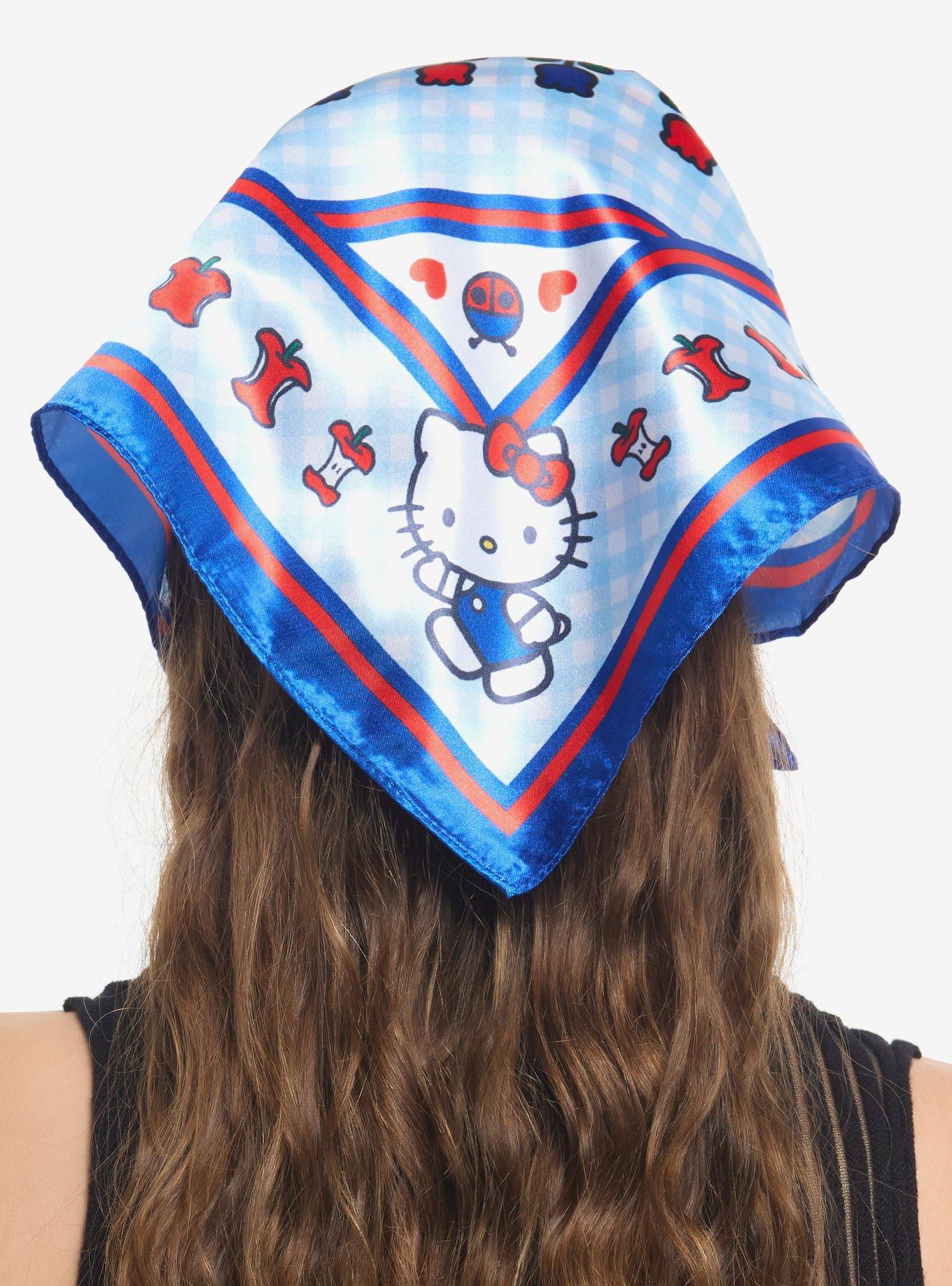 Hello Kitty Apple Gingham Hair Scarf, , hi-res