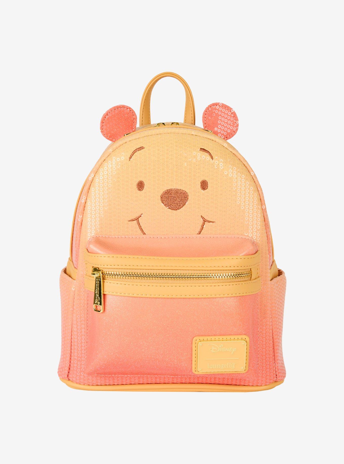 Loungefly Disney Winnie The Pooh Sequin Pooh Bear Figural Mini Backpack, , hi-res