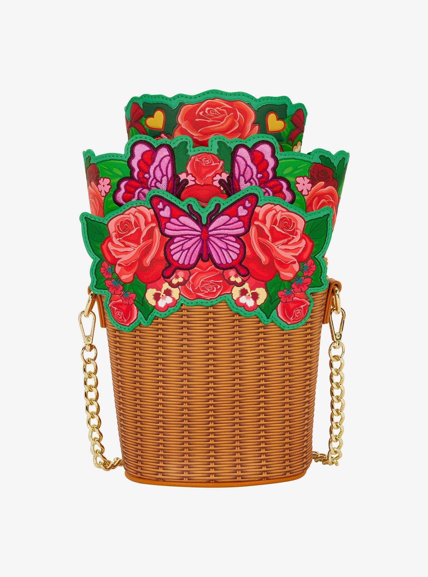 Loungefly Flower Basket Figural Crossboy Bag, , hi-res