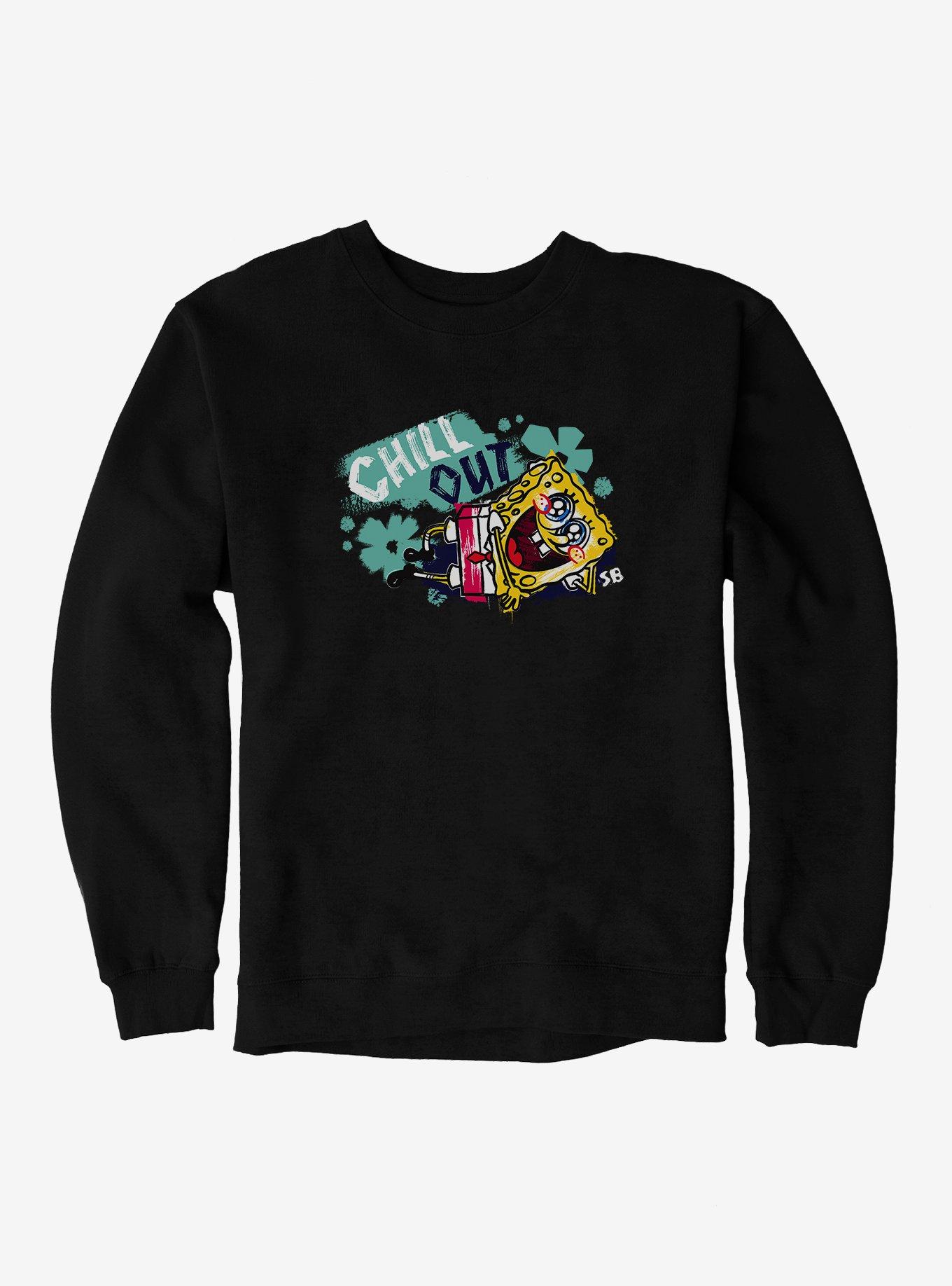 SpongeBob SquarePants Sparkle Eyes Chill Out Sweatshirt, , hi-res