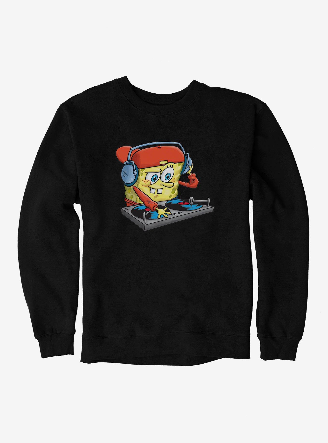 SpongeBob SquarePants DJ Sponge Turntable Sweatshirt, , hi-res