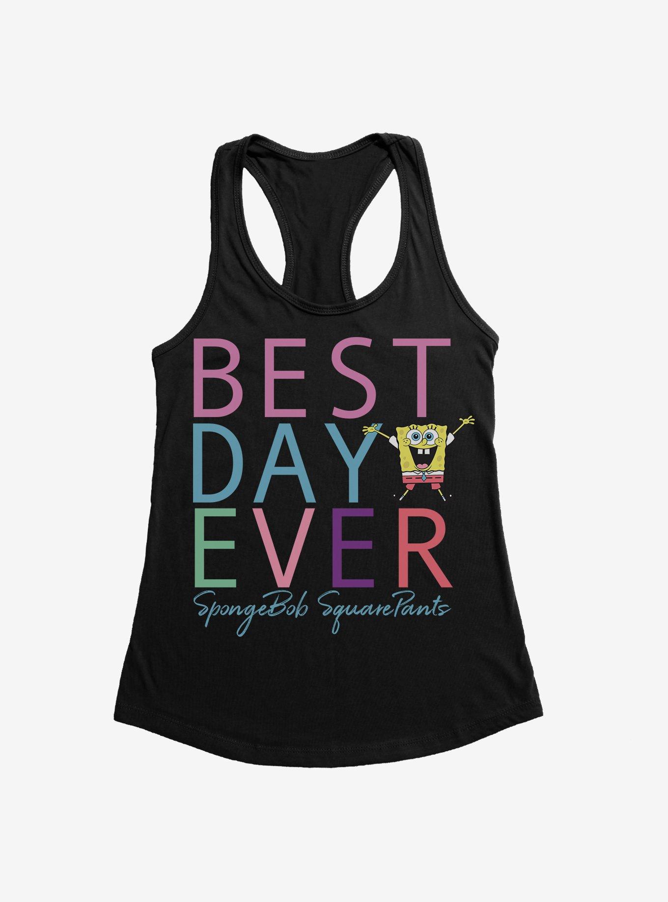 SpongeBob SquarePants Best Day Ever Rainbow Womens Tank Top, , hi-res
