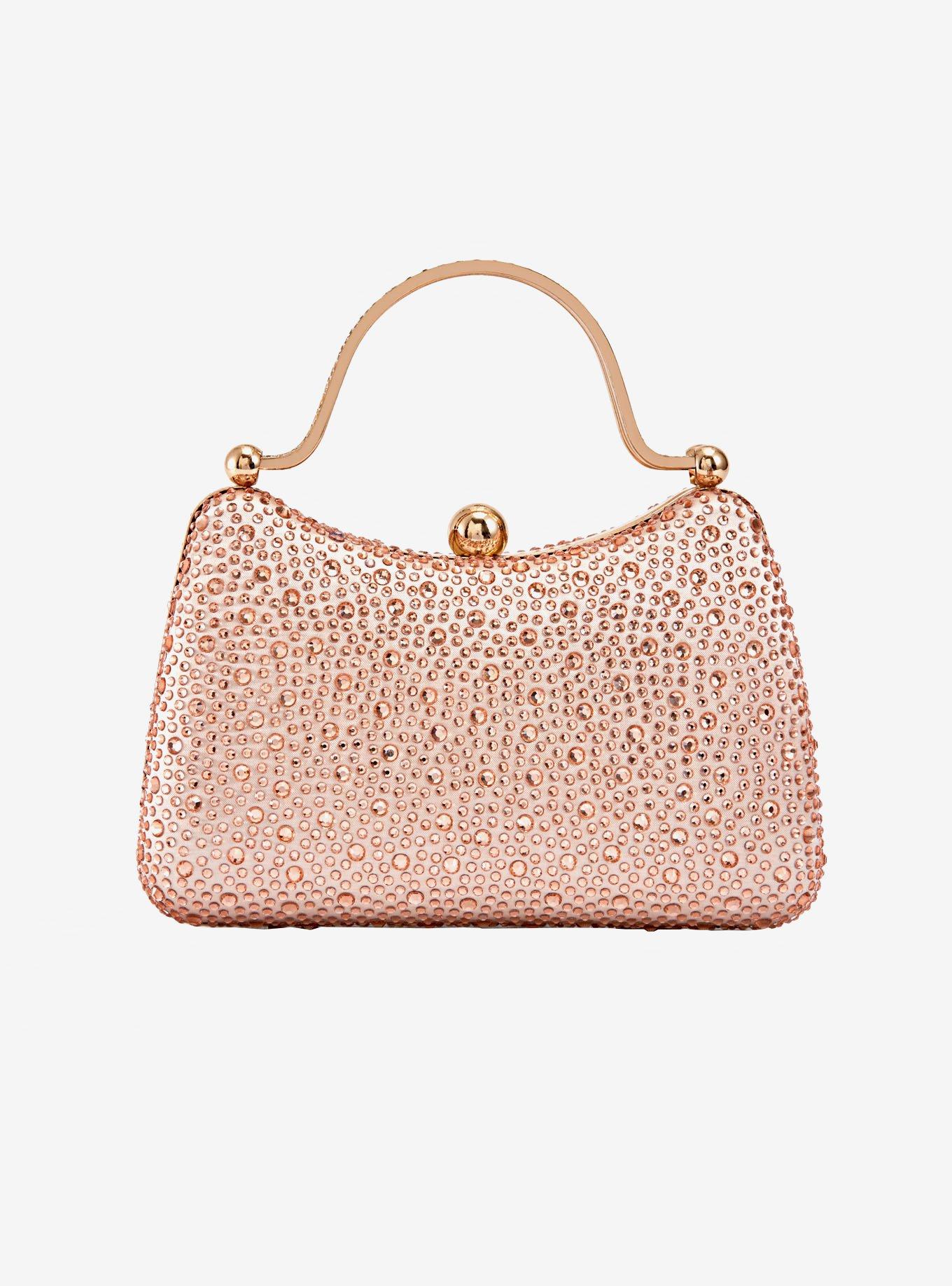 Aria Double Metal Handles Clutch Bag, , hi-res