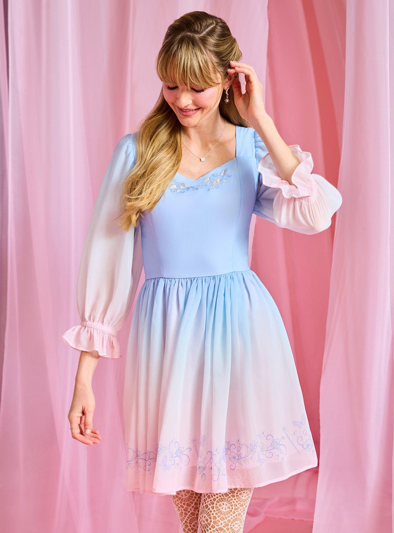 Wicked Glinda Blue Ombré Dress - BoxLunch Exclusive, , hi-res