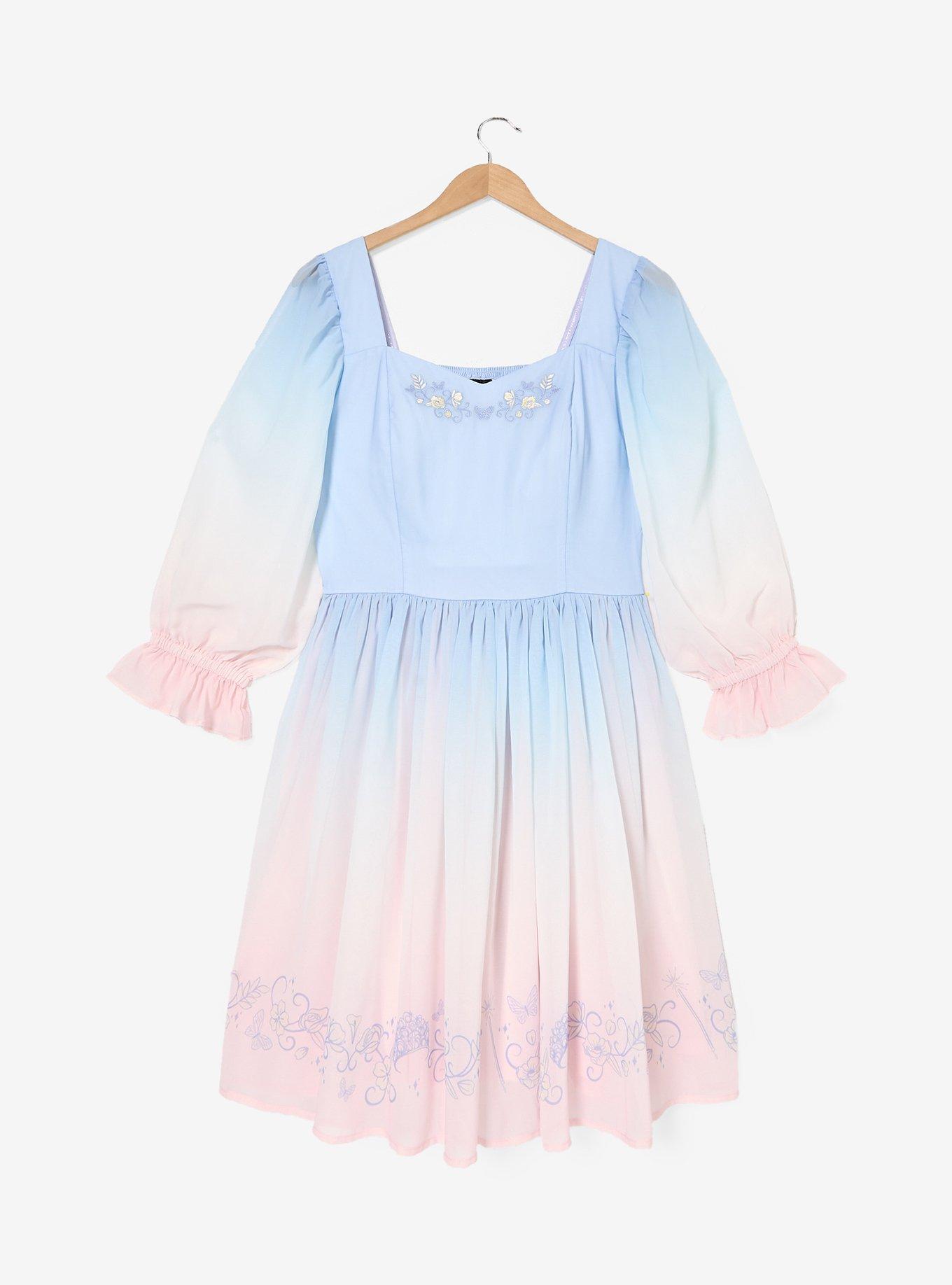 Wicked Glinda Blue Ombré Plus Size Dress - BoxLunch Exclusive, , hi-res