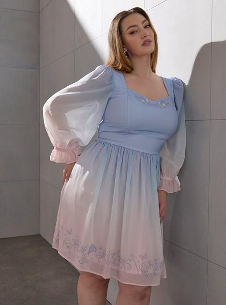 strapless open back dress Marie Plus Size Gown in Royal Blue main image 0