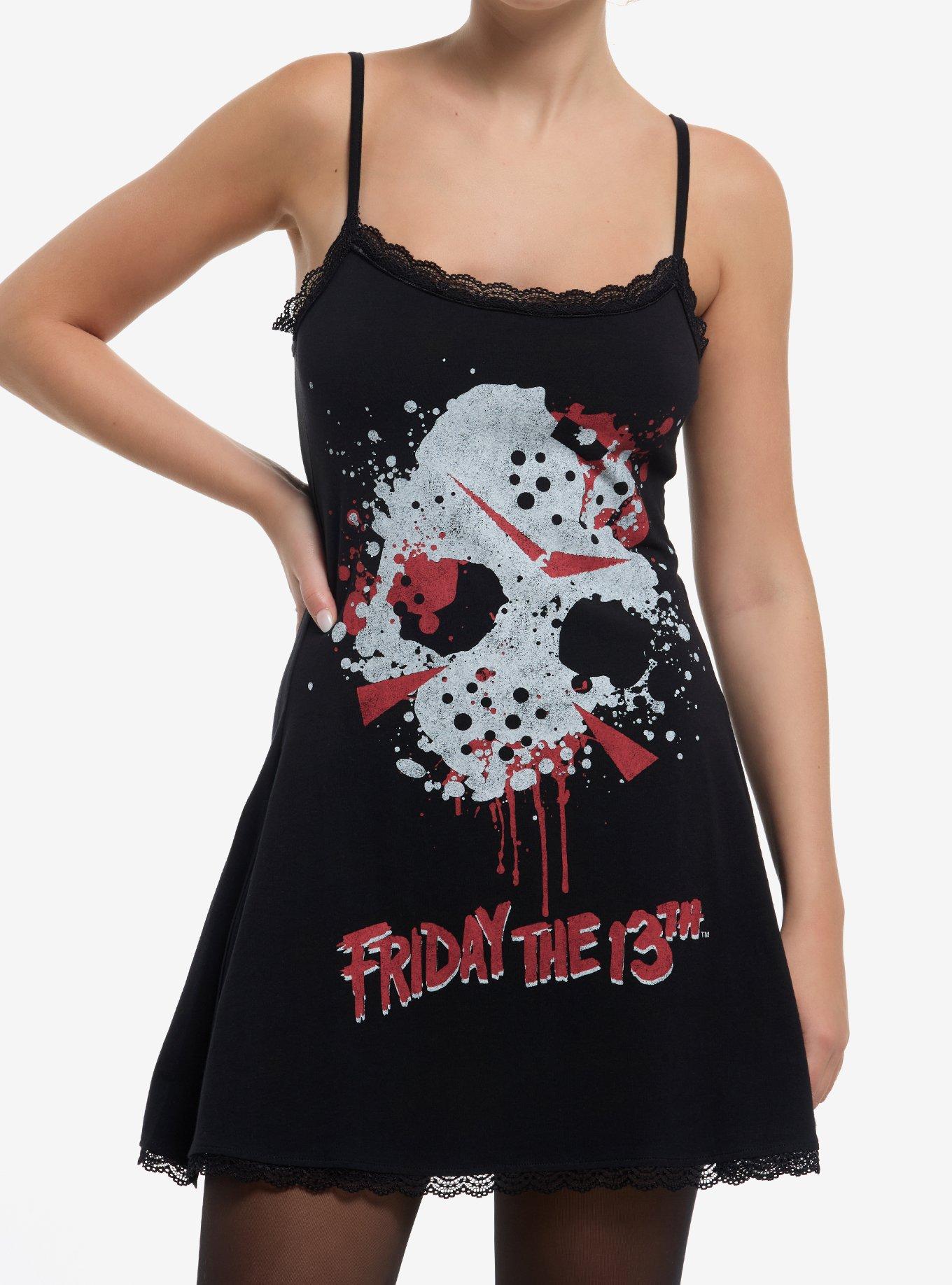 Friday The 13th Lace Cami Dress, , hi-res