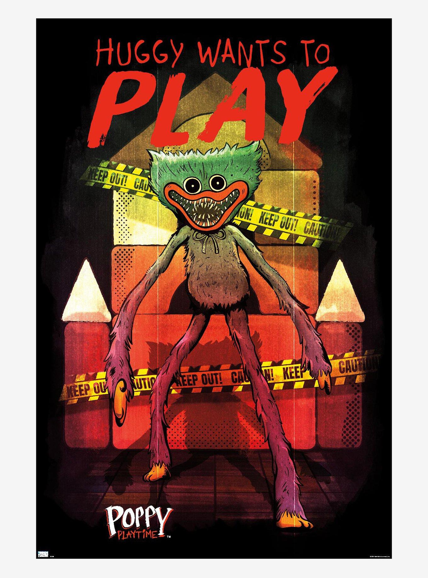 Poppy Playtime Huggy Wuggy Wants To Play Poster, , hi-res