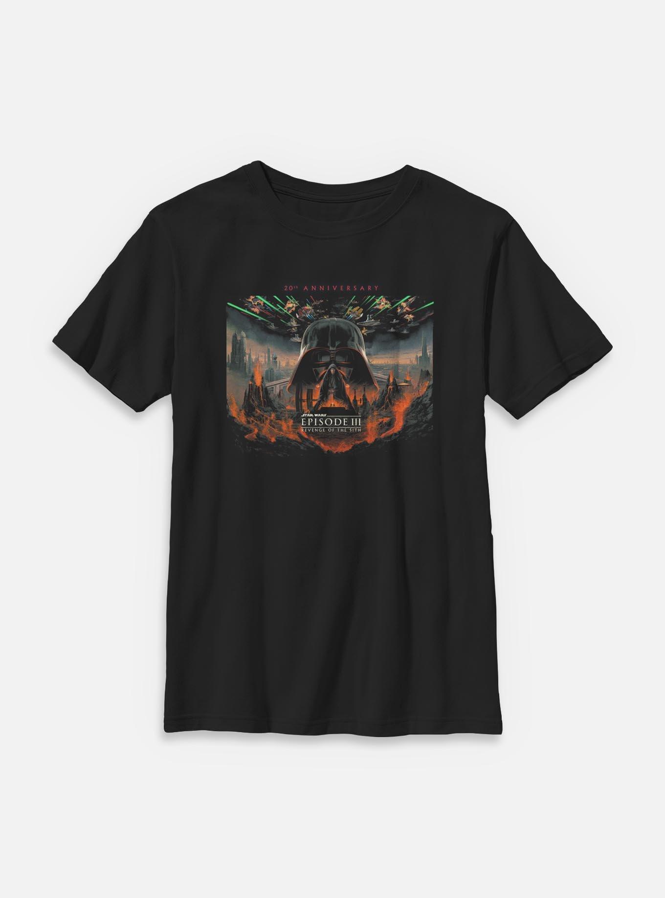 Star Wars Episode III: Revenge Of The Sith 20th Anniversary Scenic Poster Youth T-Shirt, , hi-res