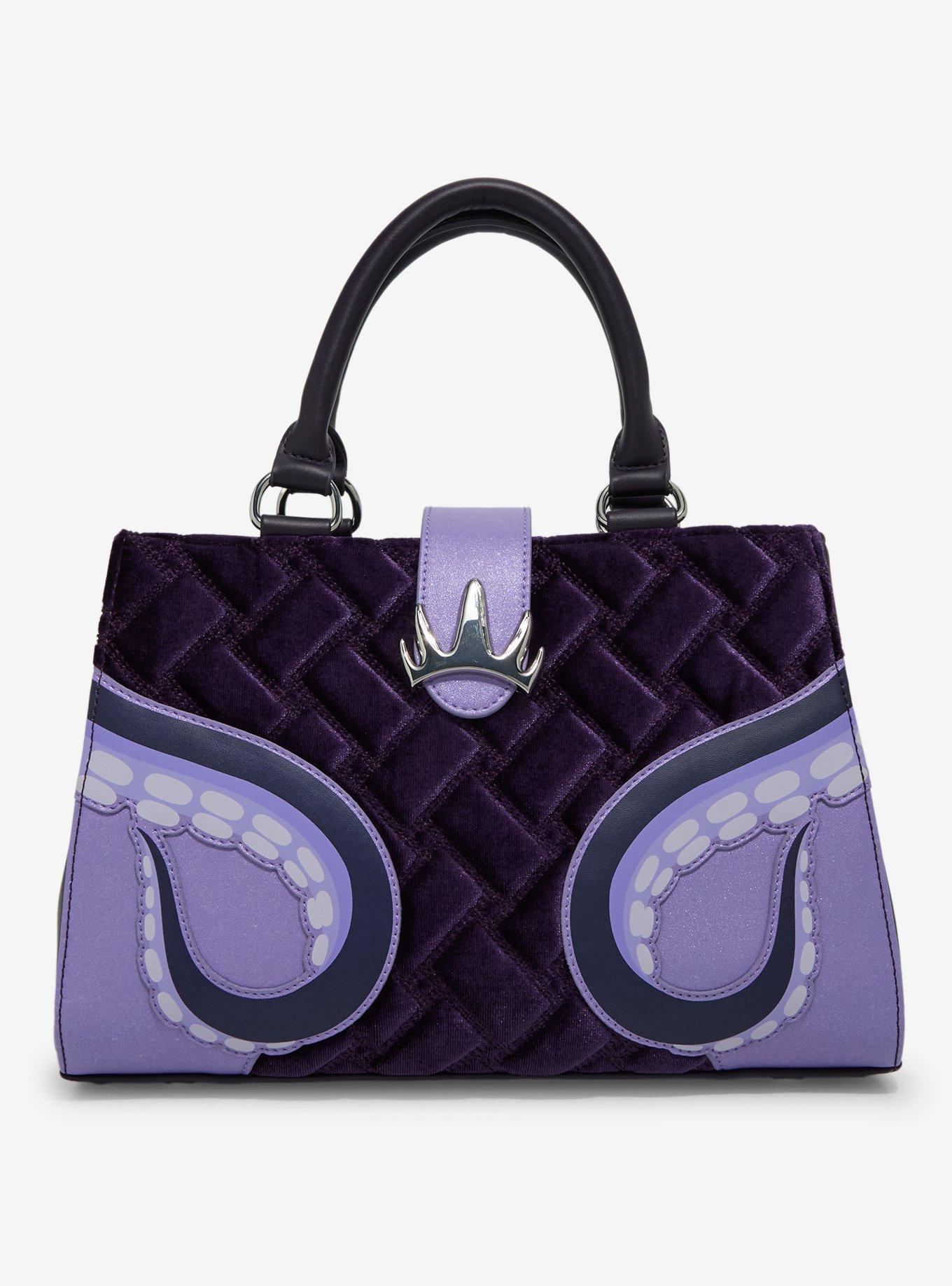 Loungefly Disney The Little Mermaid Ursula Velvet Convertible Handbag — BoxLunch Exclusive, , hi-res