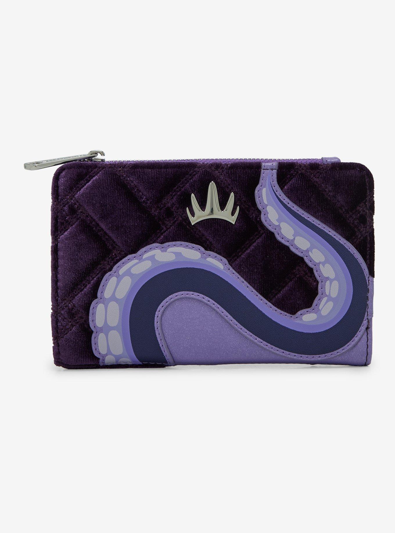 Loungefly Disney The Little Mermaid Ursula Velvet Zip Wallet — BoxLunch Exclusive, , hi-res
