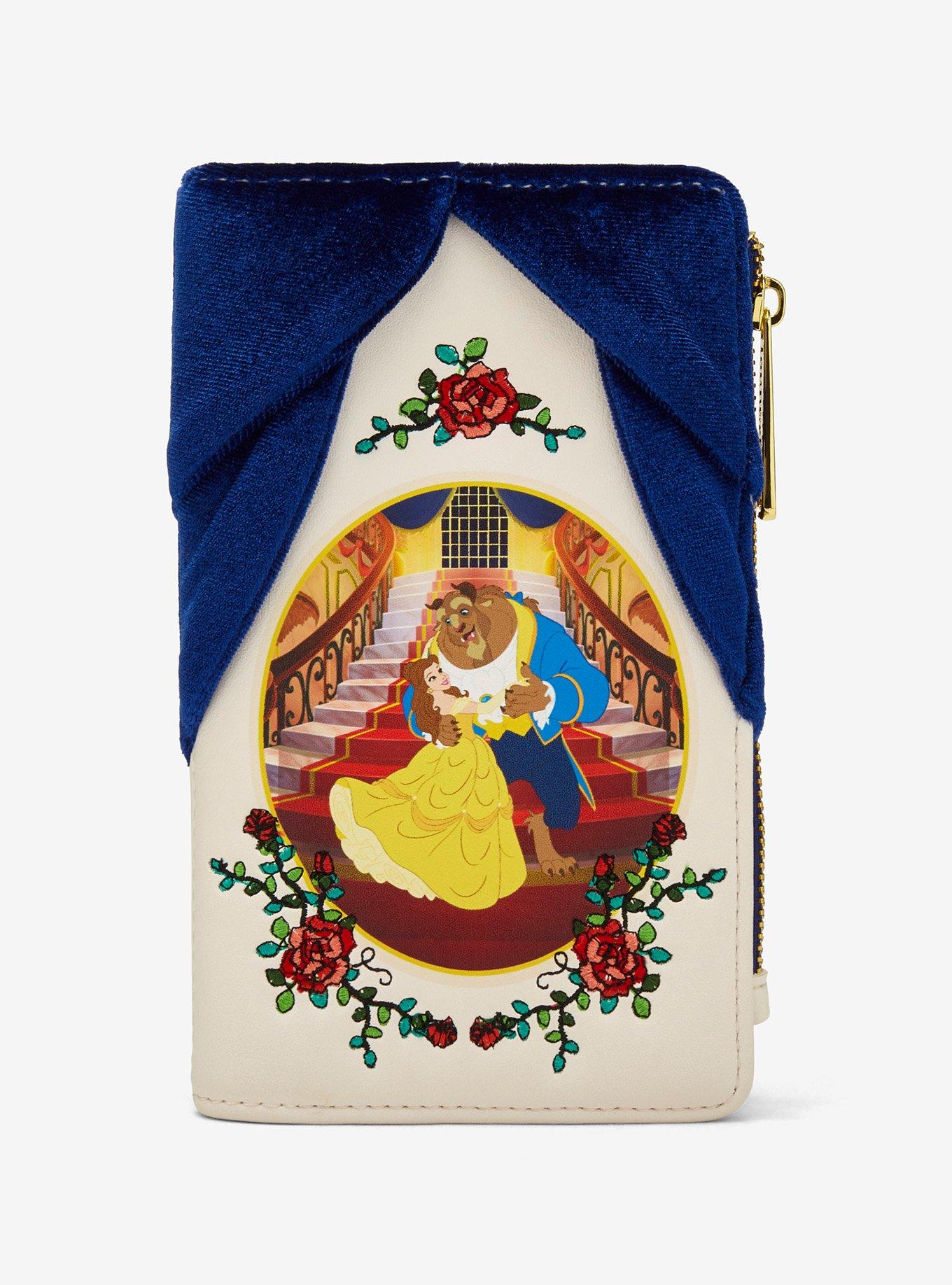 Loungefly Disney Beauty and the Beast Ballroom Velvet Snap Wallet — BoxLunch Exclusive, , hi-res