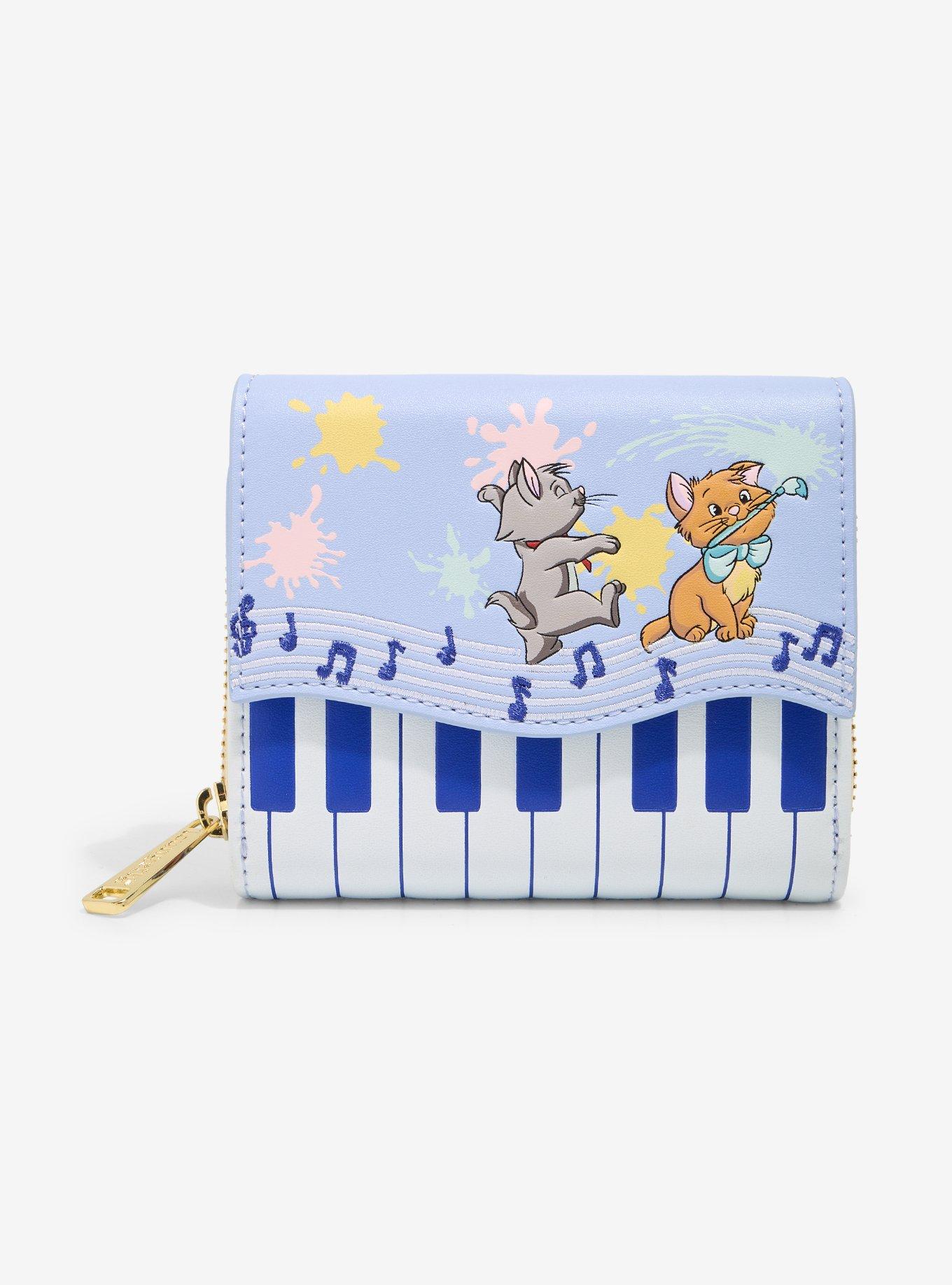 Loungefly Disney The Aristocats Kittens Piano Cosmetic Bag — BoxLunch Exclusive, , hi-res
