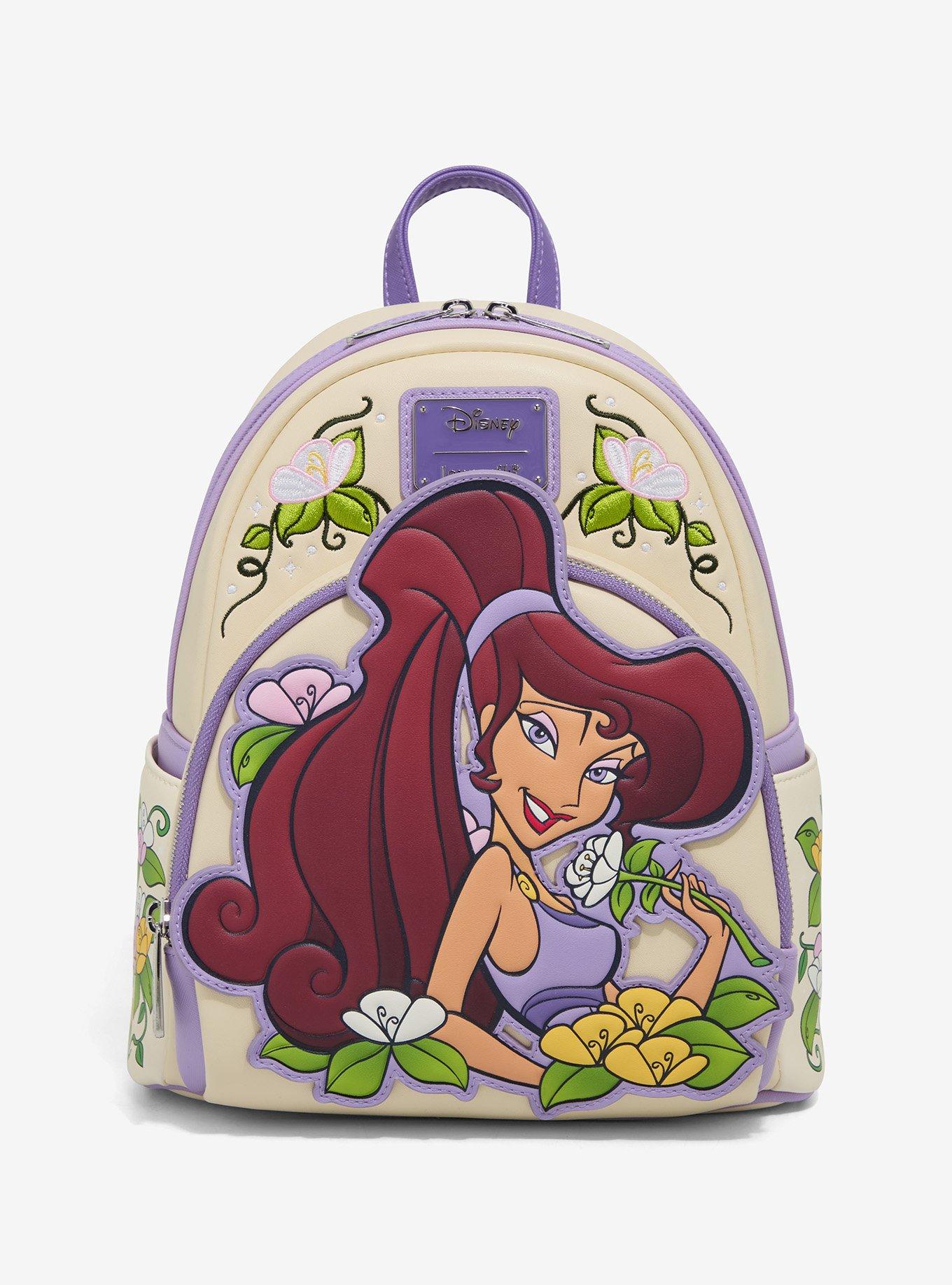 Loungefly Disney Hercules Meg Floral Mini Backpack — BoxLunch Exclusive, , hi-res