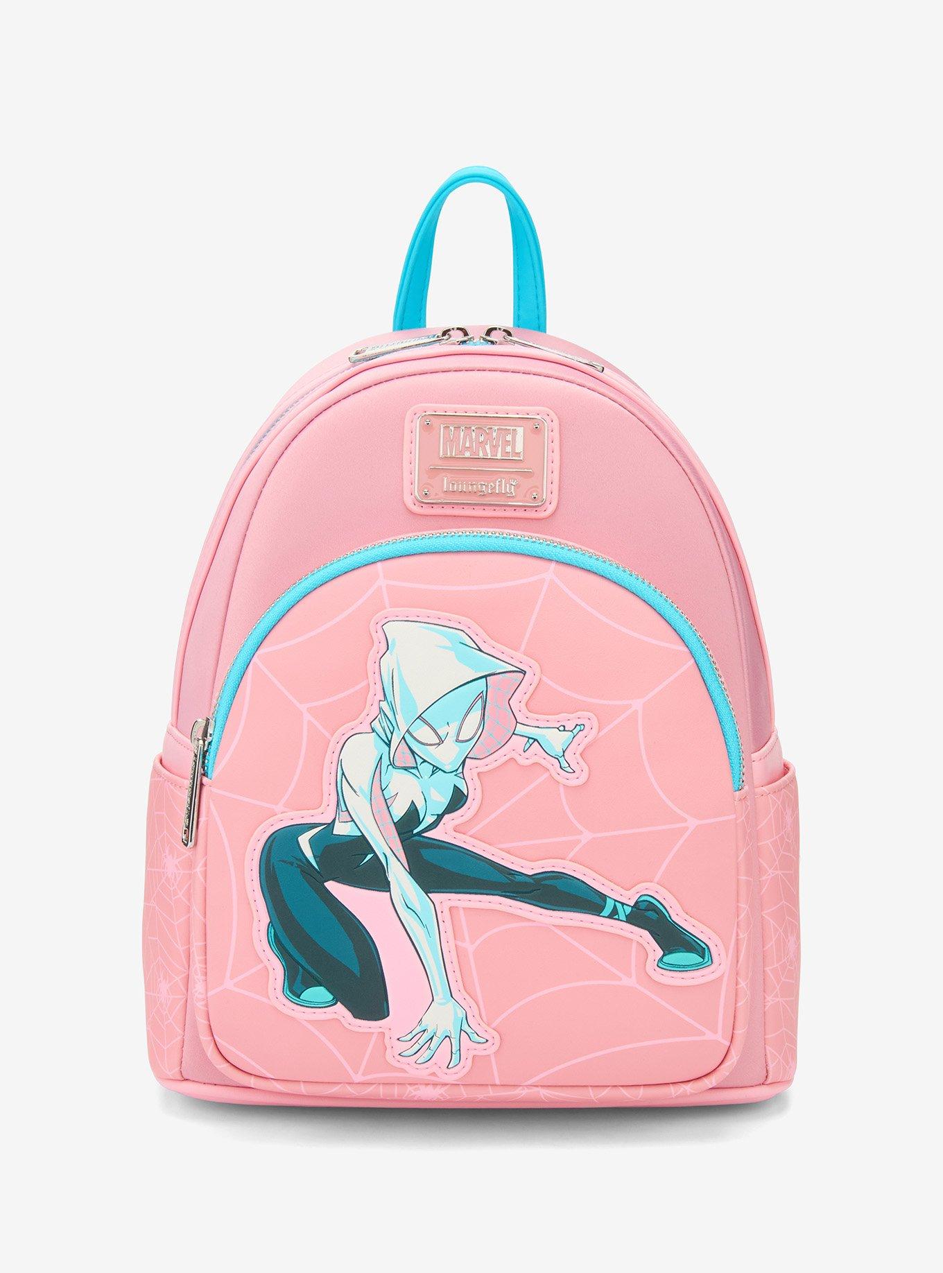 Loungefly Marvel Spider-Gwen Pink Web Mini Backpack - BoxLunch Exclusive, , hi-res