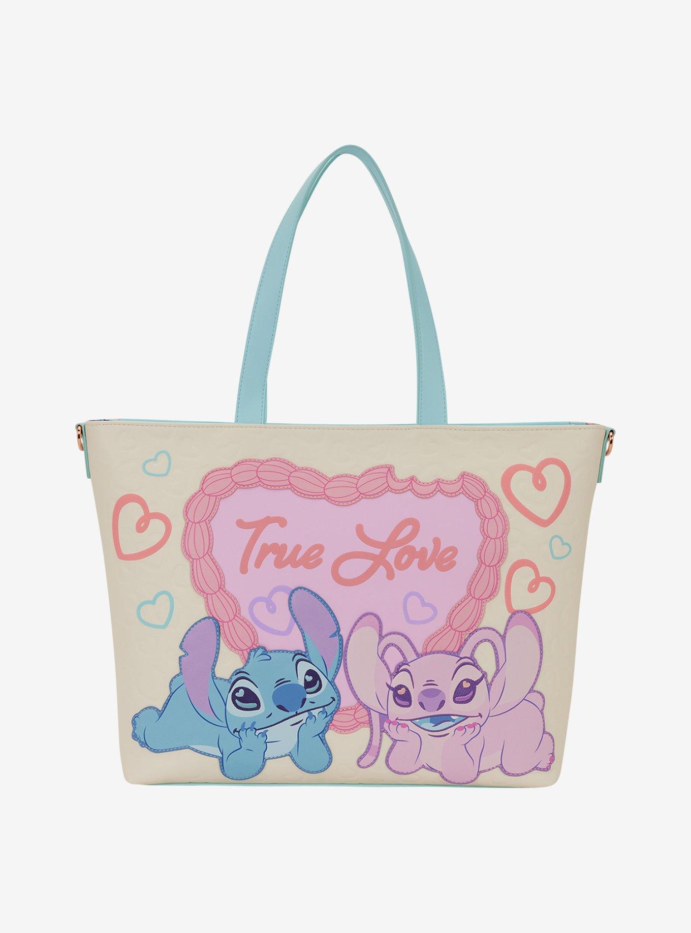 Loungefly Disney Lilo & Stitch Angel & Stitch Valentine's Day Cake Tote Bag, , hi-res