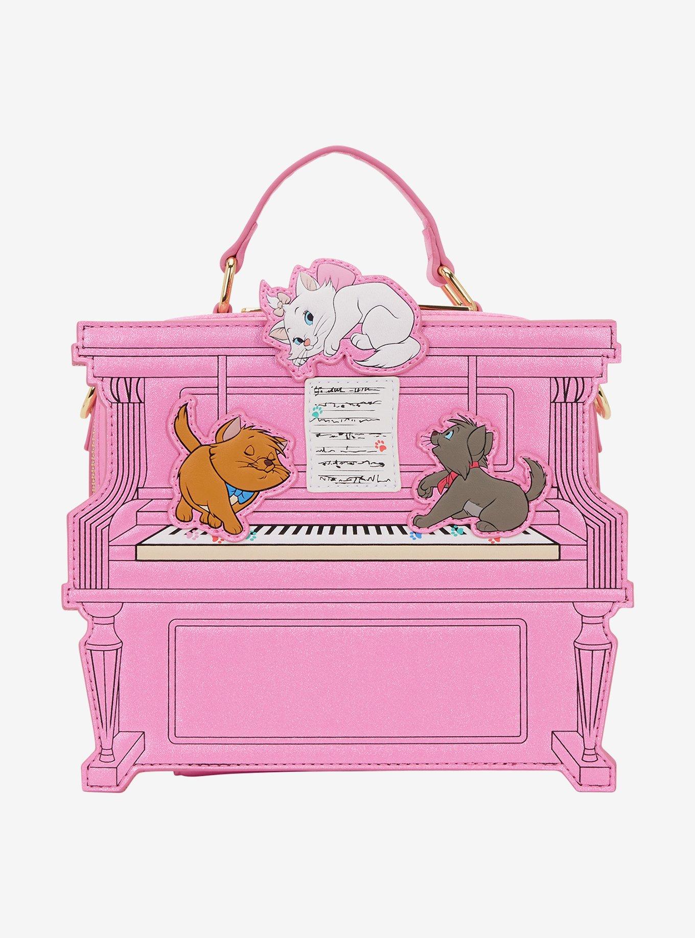 Loungefly Disney The Aristocats Kittens Figural Piano Crossbody Bag, , hi-res