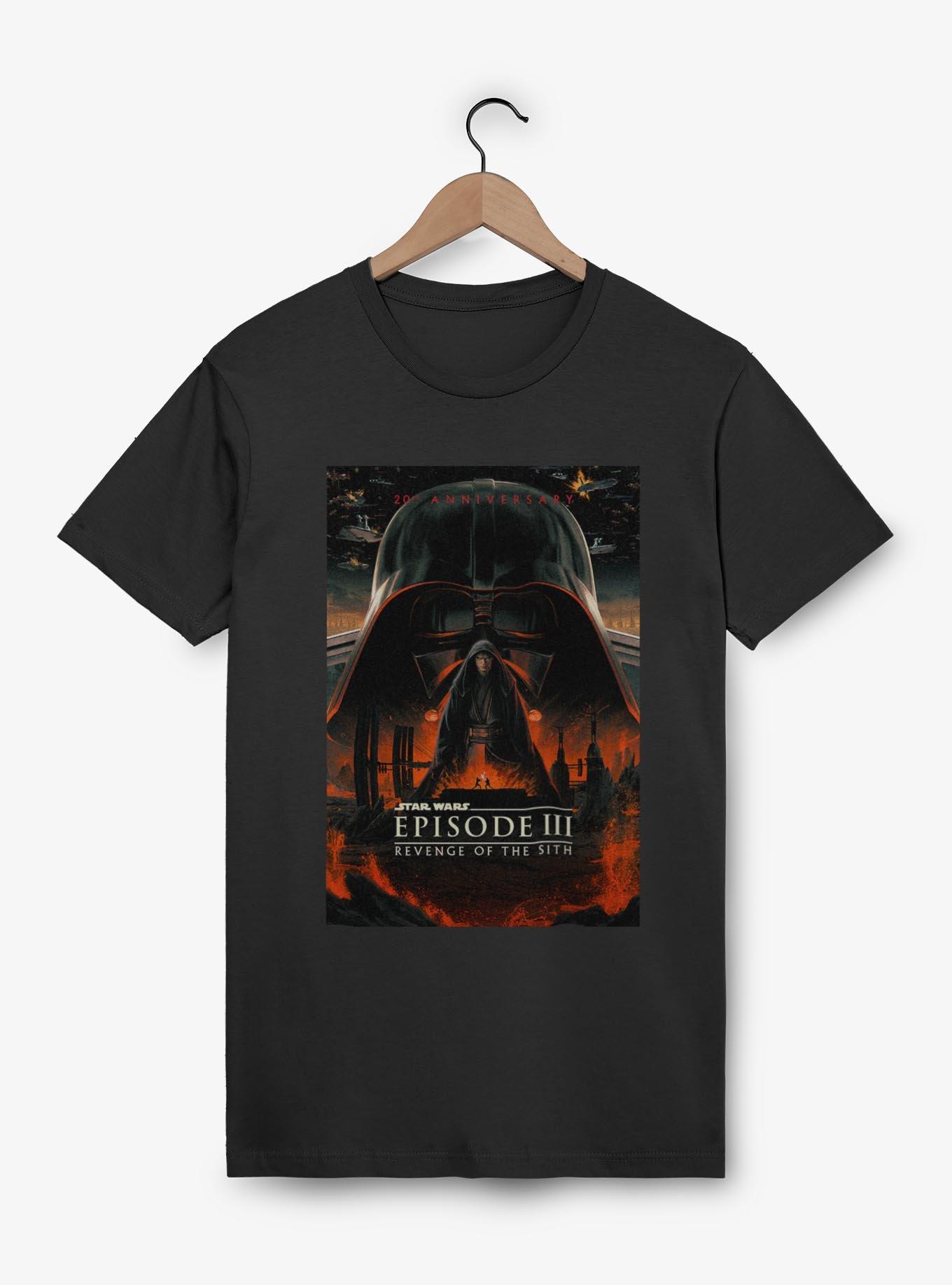Star Wars Episode III: Revenge Of The Sith 20th Anniversary Poster T-Shirt, BLACK, hi-res