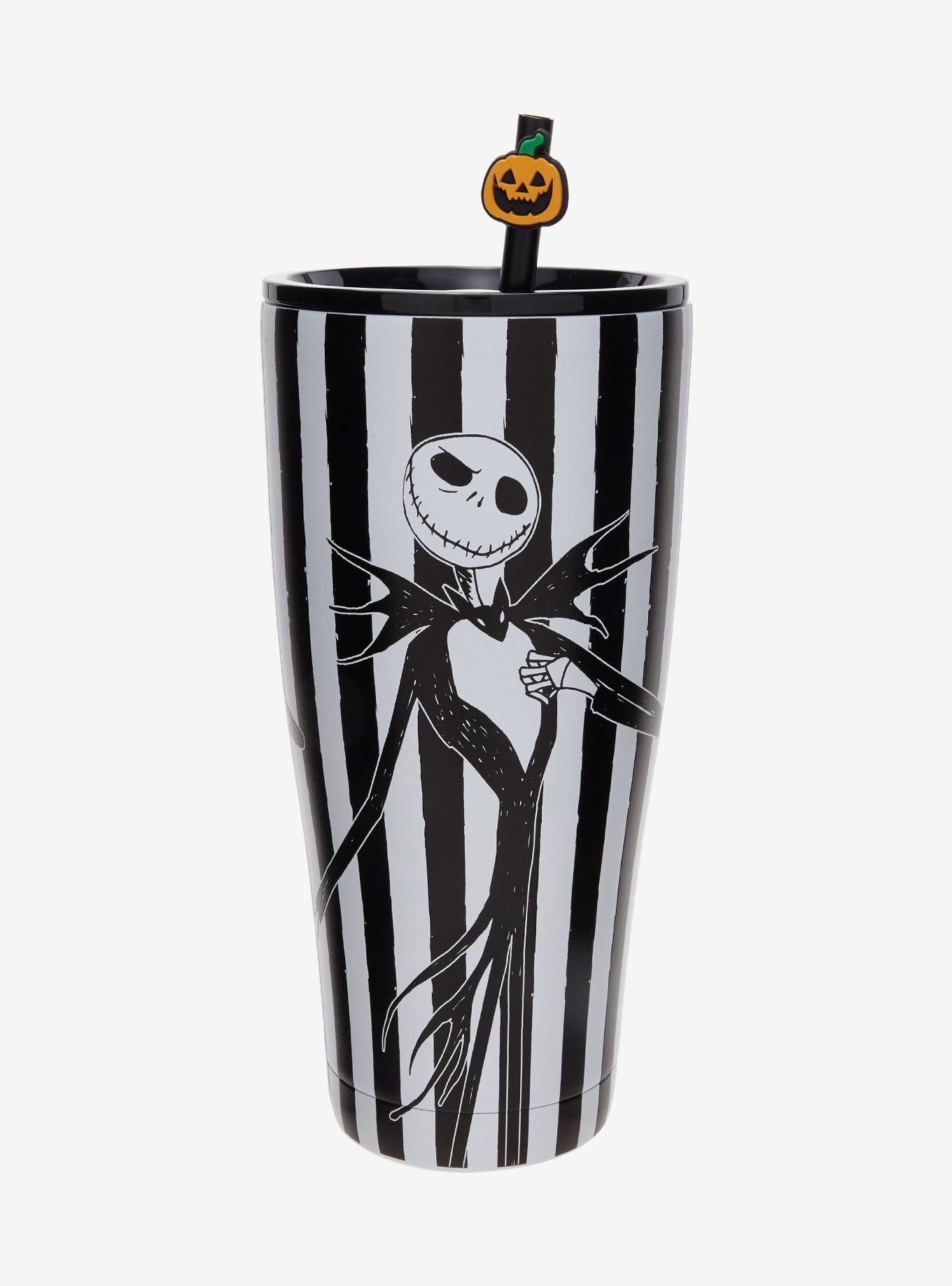 The Nightmare Before Christmas Jack Skellington Stripe Stainless Steel Tumbler, , hi-res