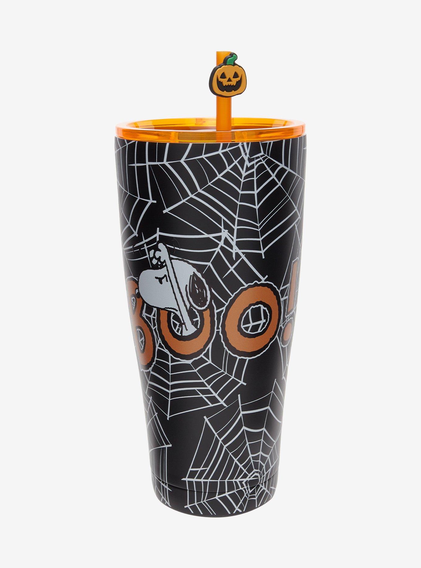 Peanuts Snoopy Halloween Spiderwebs Stainless Steel Tumbler, , hi-res