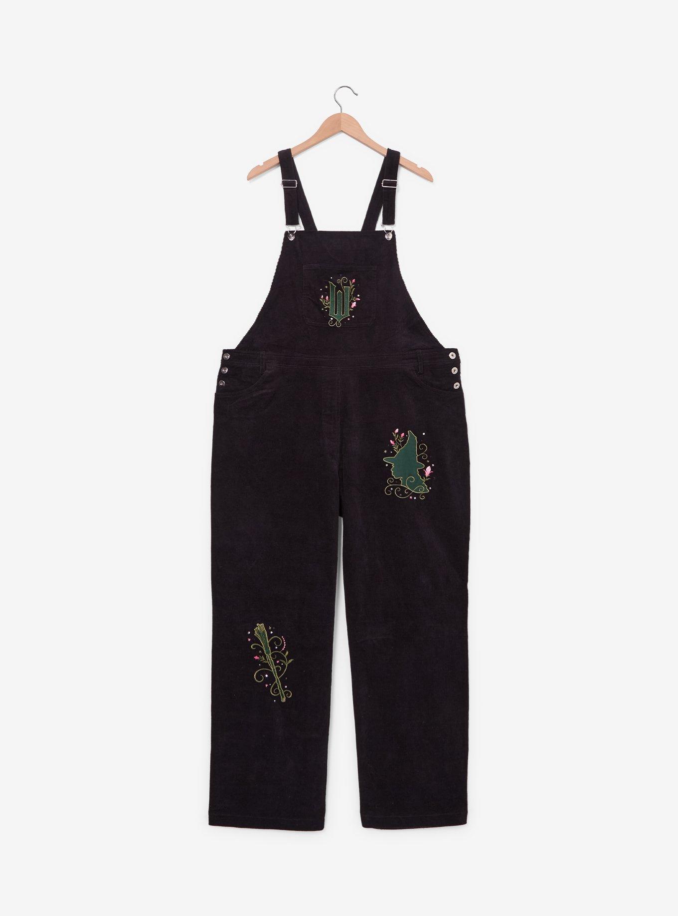 Wicked Elphaba Icons Corduroy Women's Plus Size Overalls - BoxLunch Exclusive, , hi-res