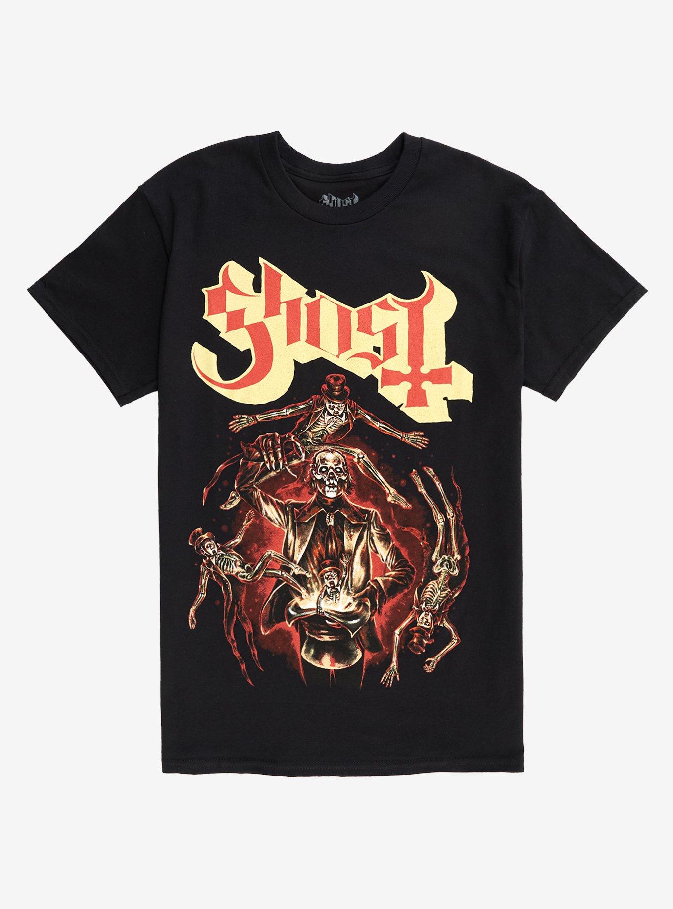 Ghost Swirling Skeletons T-Shirt, , hi-res
