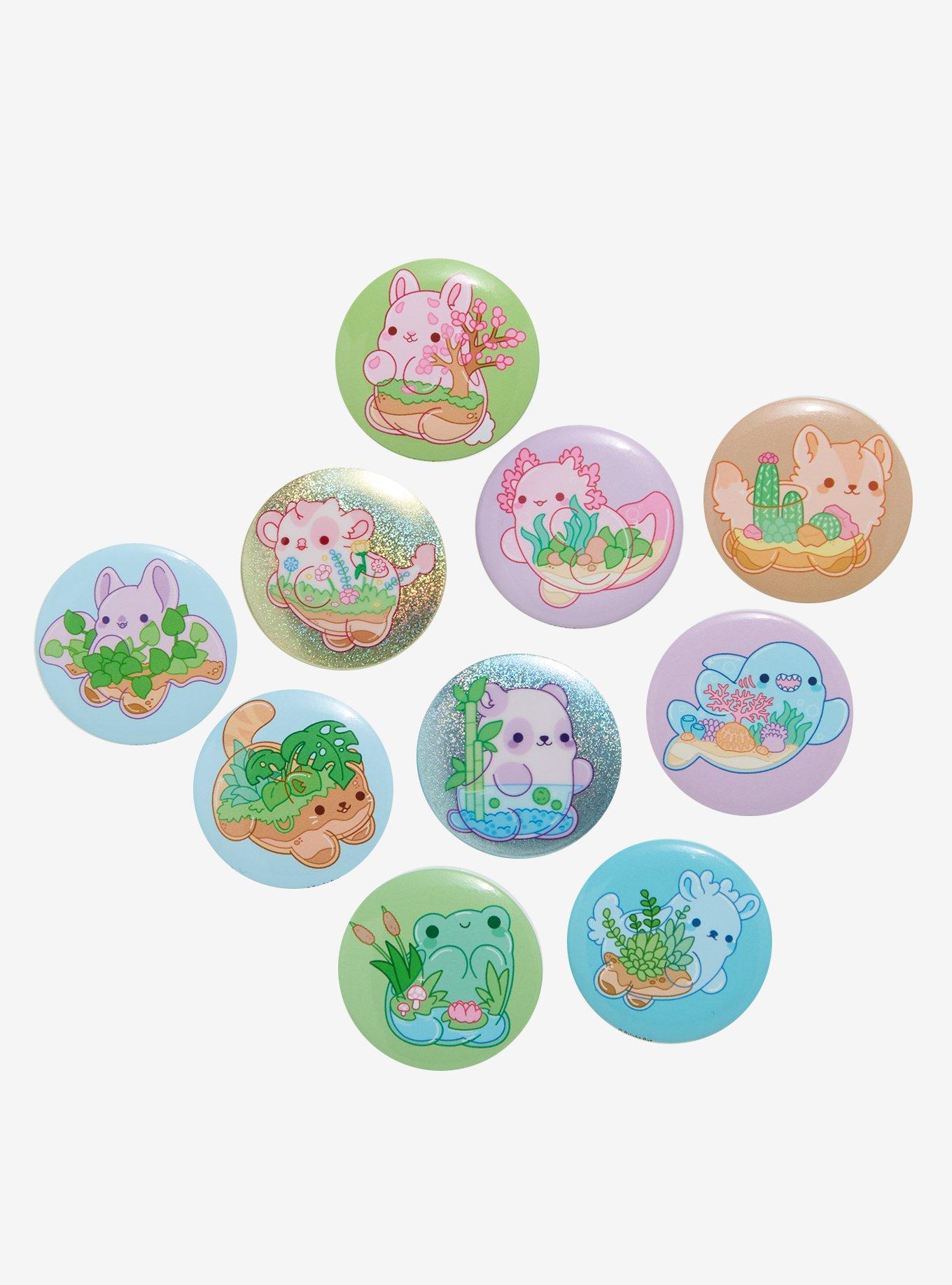 Creature Terrarium Blind Bag Button By Bright Bat Design, , hi-res