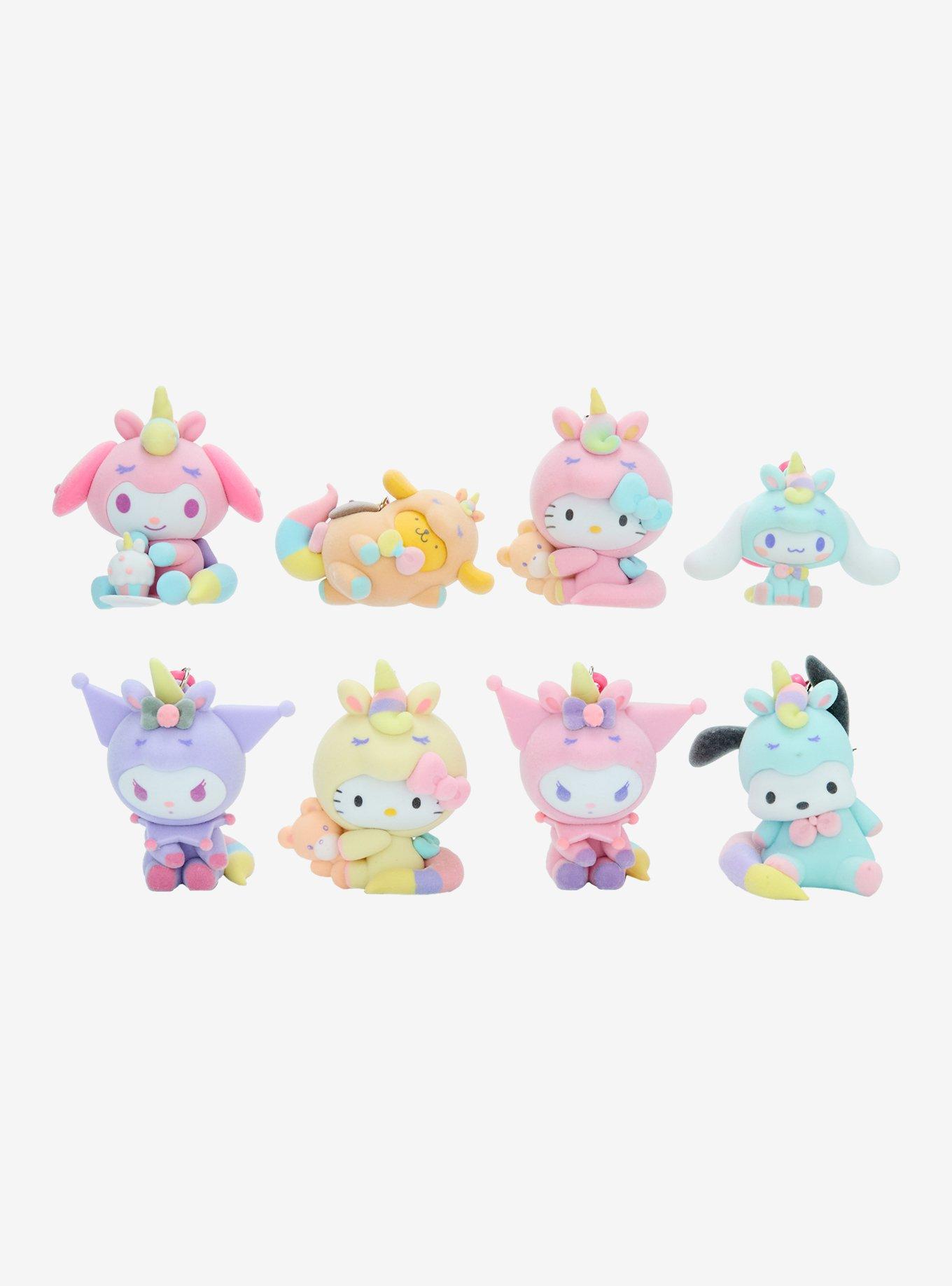 Sanrio Hello Kitty and Friends Pastel Flocked Blind Bag Keychains, , hi-res