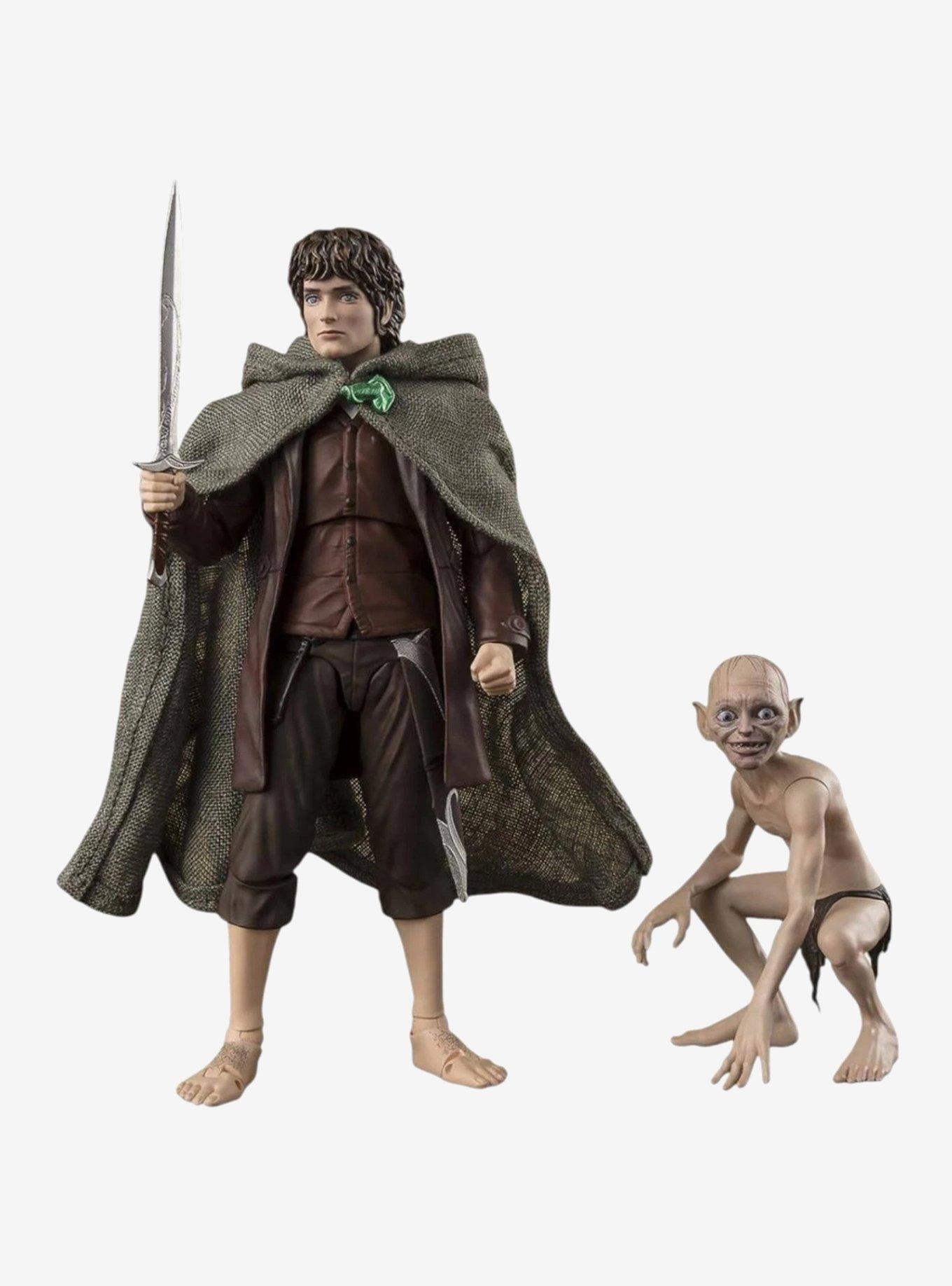 Bandai Namco The Lord of The Rings: The Fellowship of The Ring S.H.Figuarts Frodo Baggins & Gollum Figure Set, , hi-res
