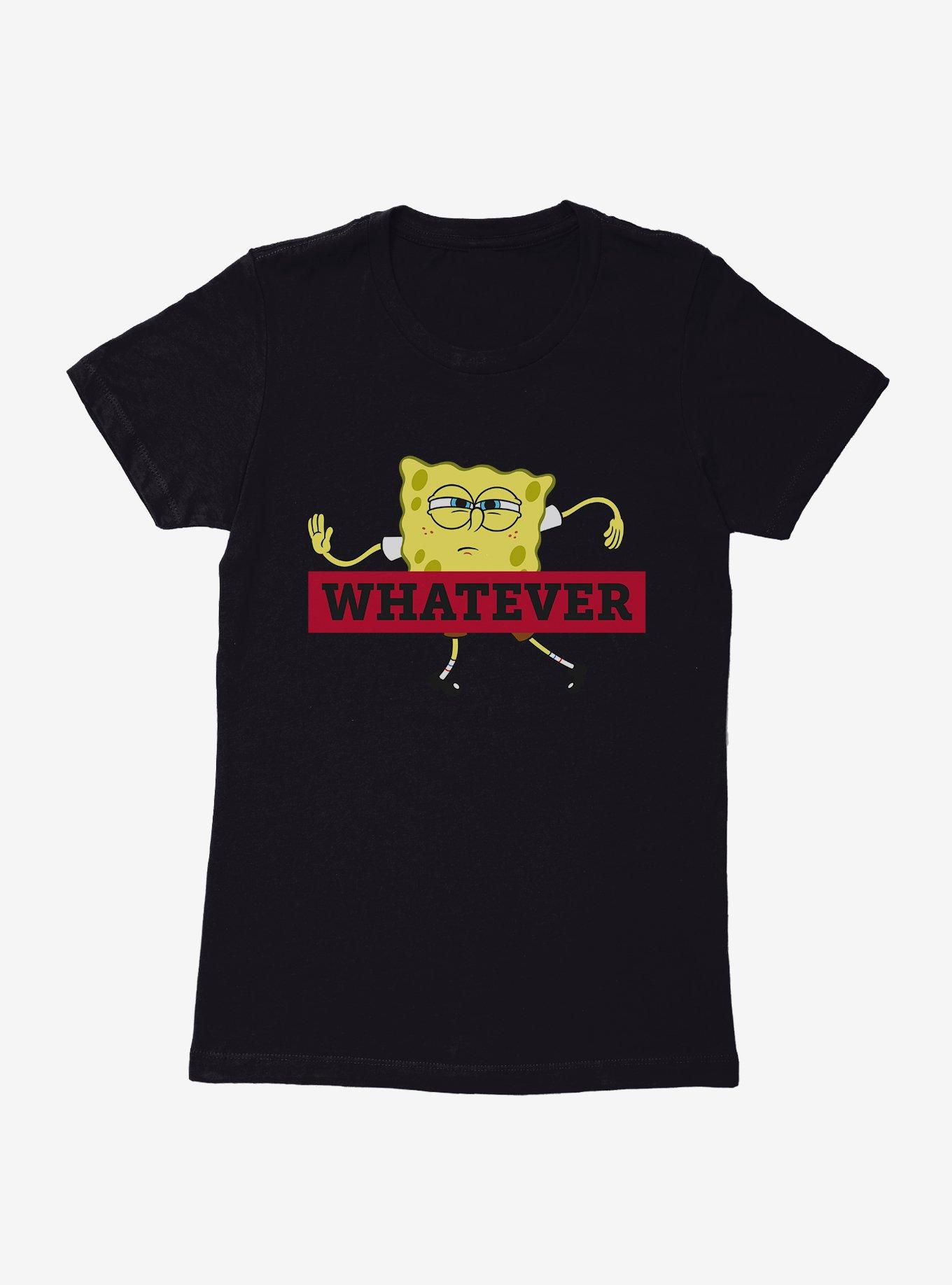 SpongeBob SquarePants Whatever Womens T-Shirt, BLACK, hi-res