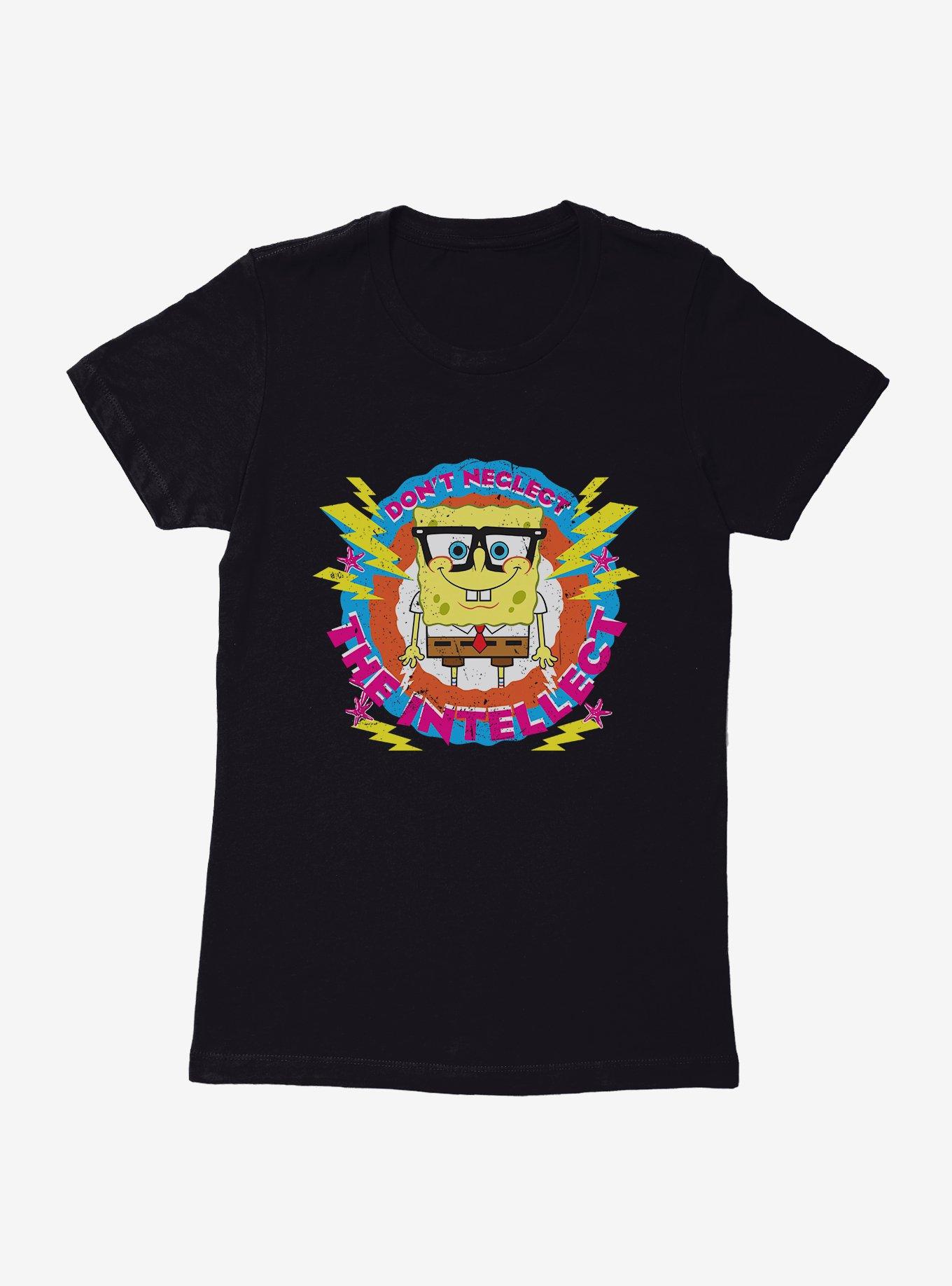 SpongeBob SquarePants Don´t Neglect Intellect Womens T-Shirt,Specials : American Fashion Style Bags On Sale