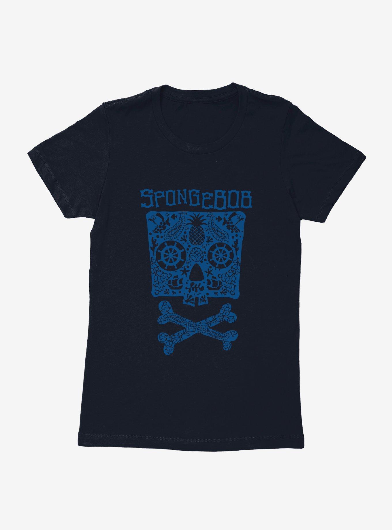 SpongeBob SquarePants Skulls And Bones SpongeBob Womens T-Shirt, , hi-res