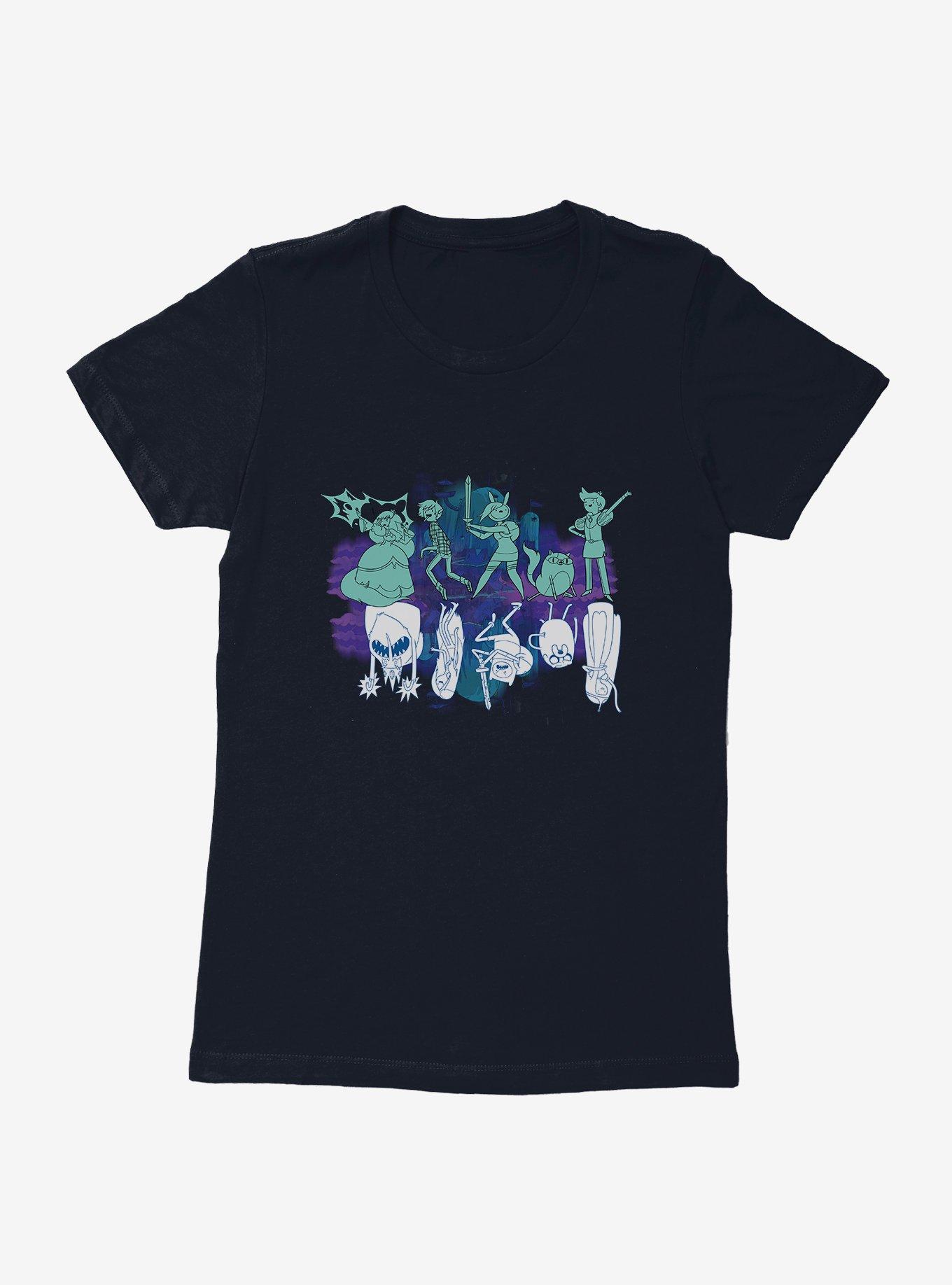 Adventure Time Upside Down Shadows Womens T-Shirt,All Products : American Fashion Style Bags On Sale
