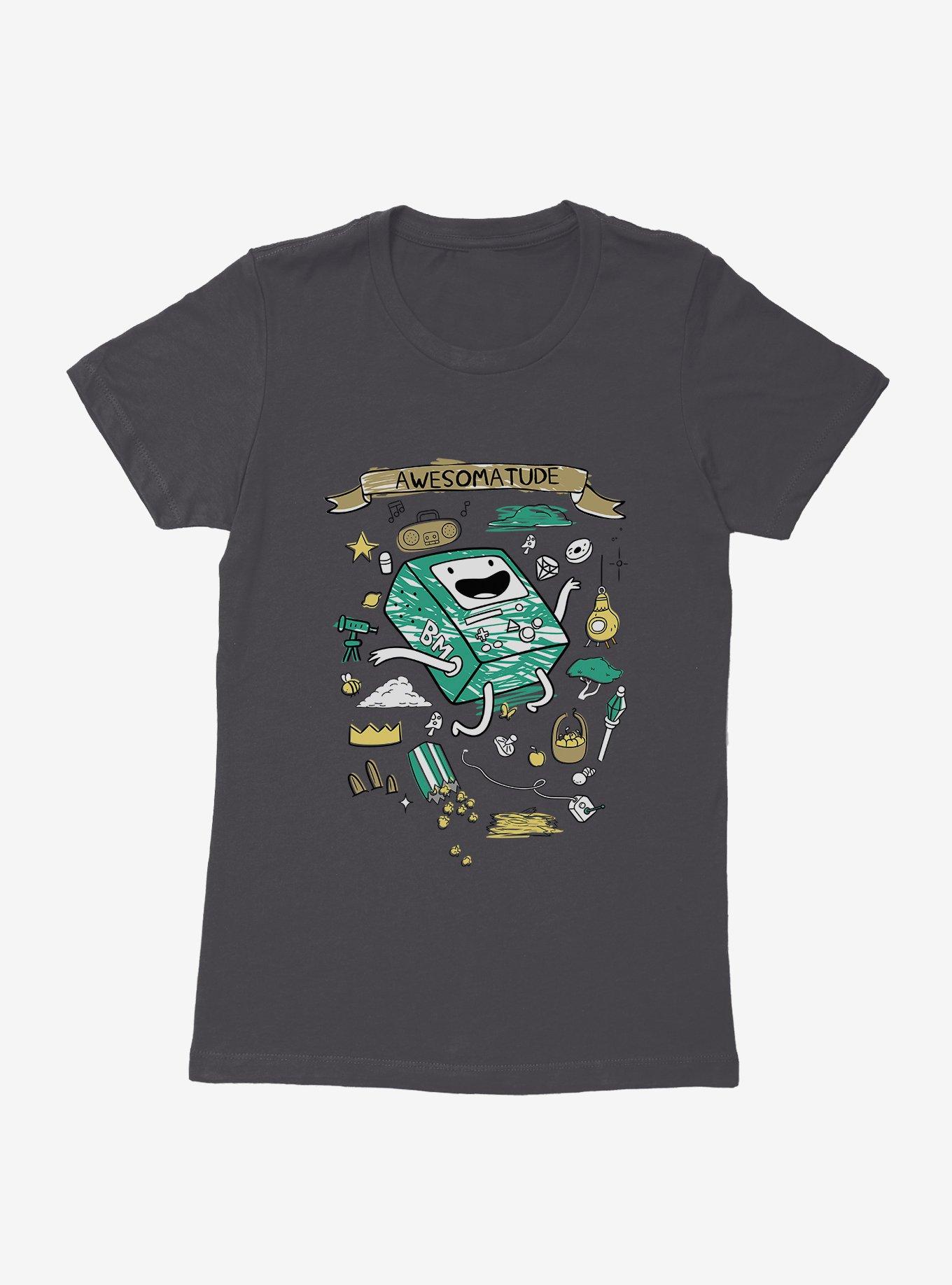 Adventure Time BMO Awesomatude Womens T-Shirt,All Products : American Fashion Style Bags On Sale