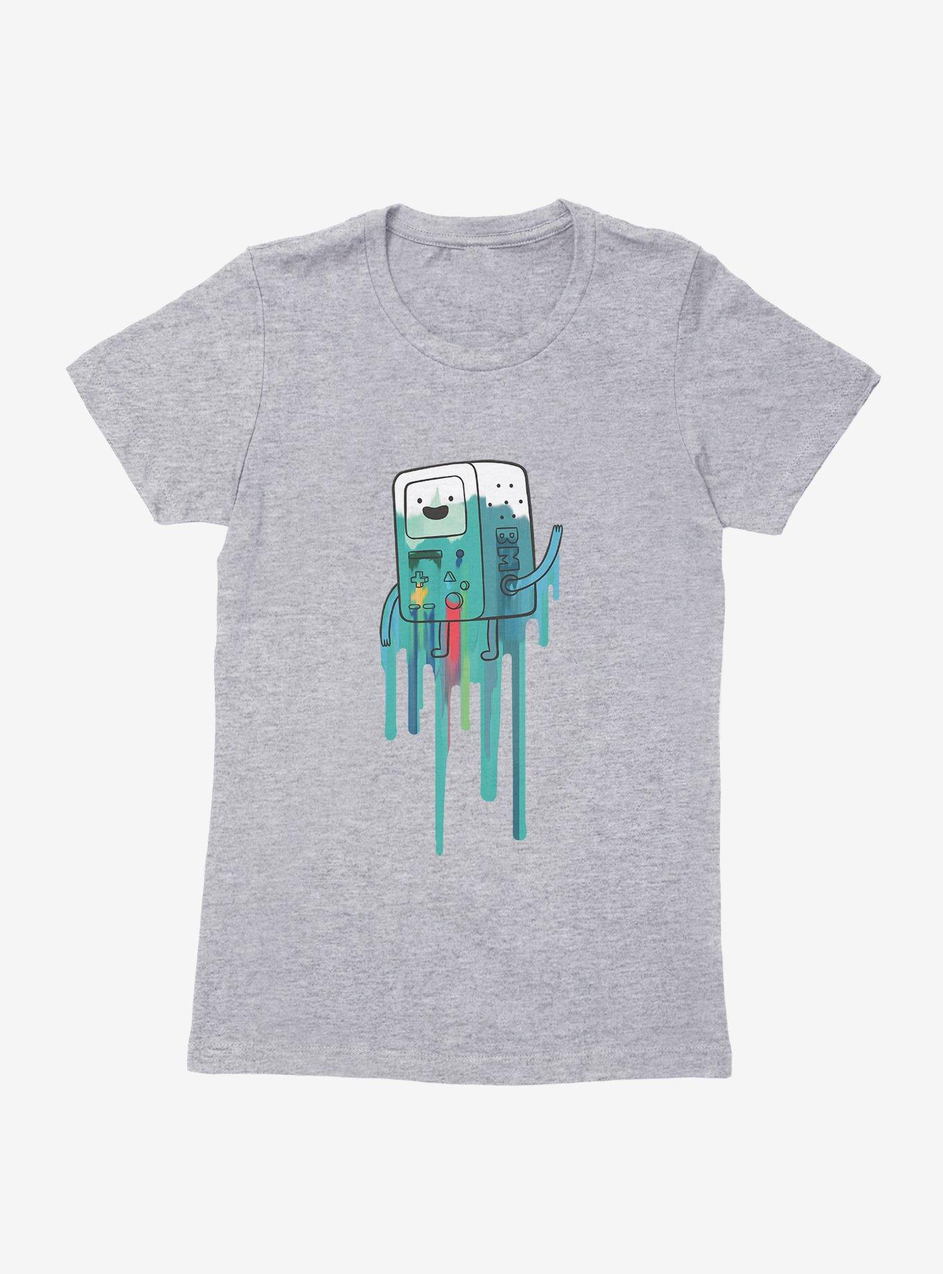 Adventure Time BMO Paint Drip Womens T-Shirt,All Products : American Fashion Style Bags On Sale