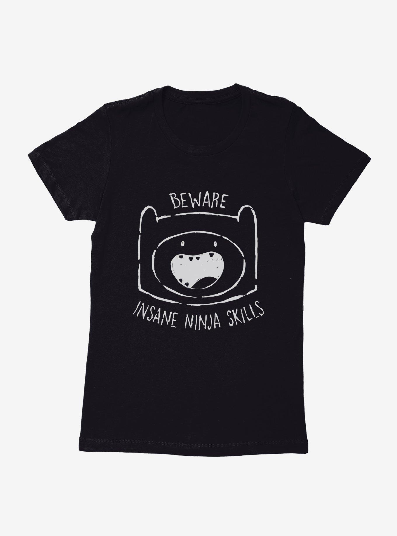 Adventure Time Finn Ninja Skills Womens T-Shirt,All Products : American Fashion Style Bags On Sale