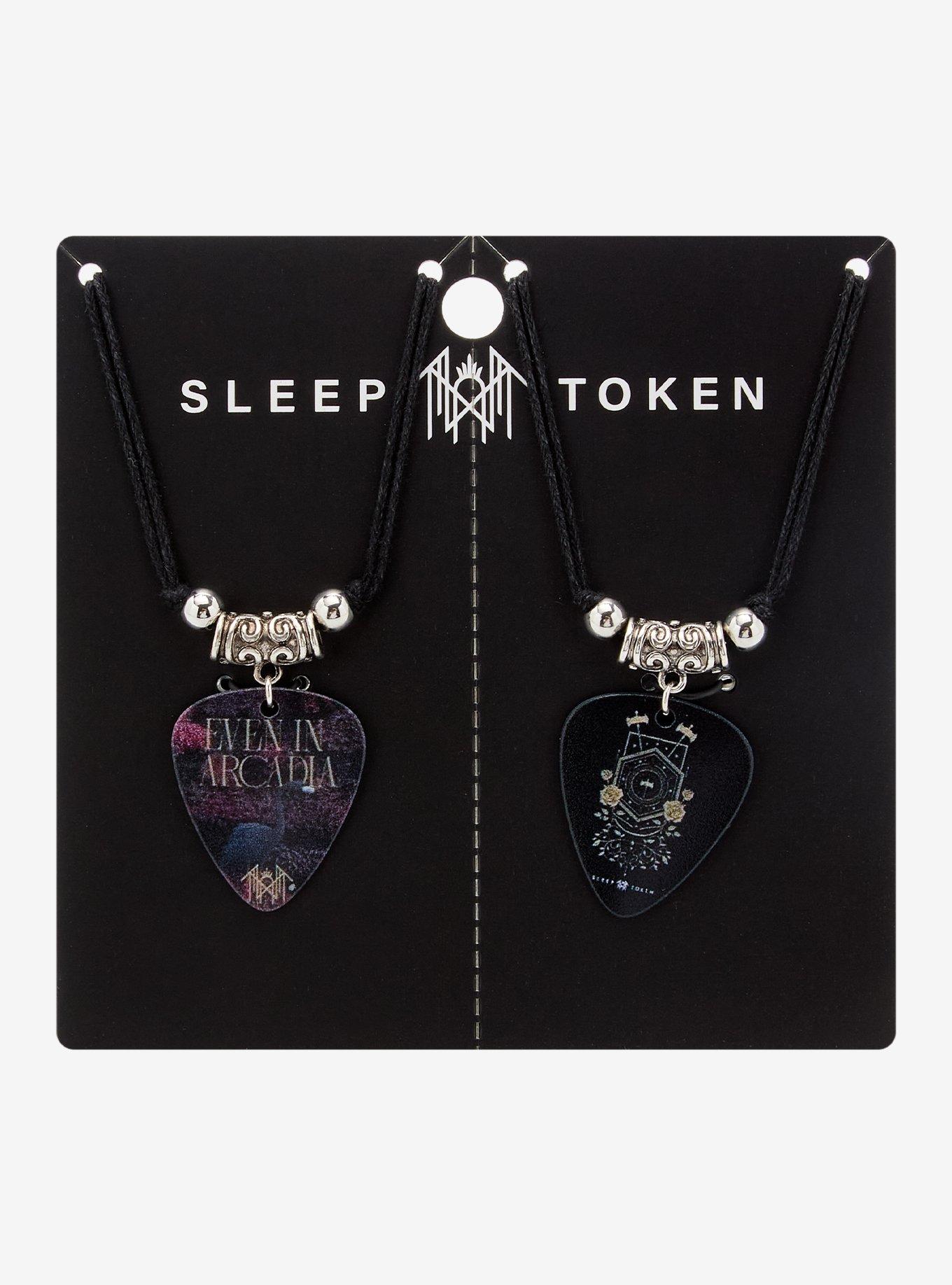 Sleep Token Even In Arcadia Guitar Pick Best Friend Necklace Set, , hi-res