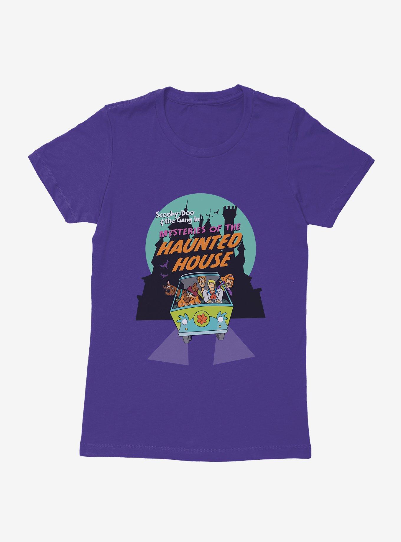 Scooby-Doo Halloween Scooby And The Gang Mysteries Of The Haunted House Mystery Machine Womens T-Shirt, , hi-res