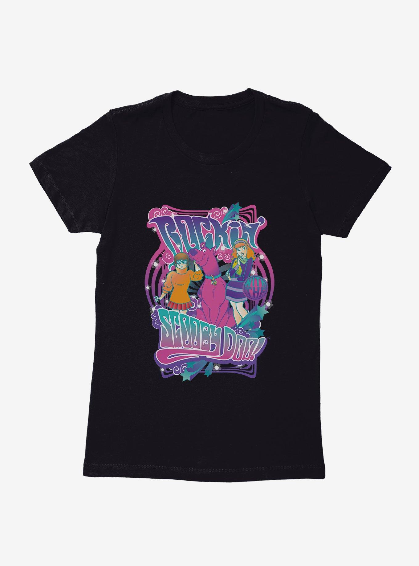 Scooby-Doo Groovy Rockin' With The Scooby-Doo! Velma And Daphne Womens T-Shirt