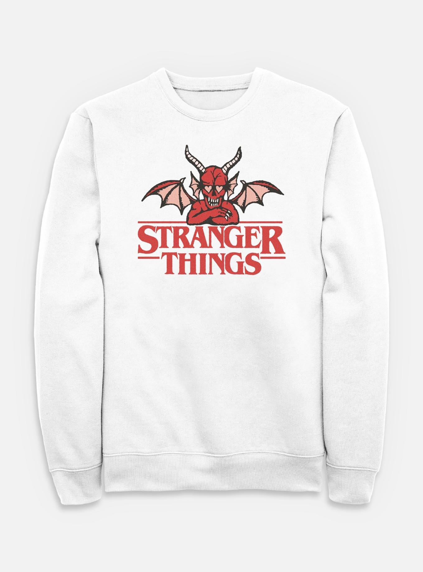 Stranger Things Hellfire Club Devil Sweatshirt, WHITE, hi-res
