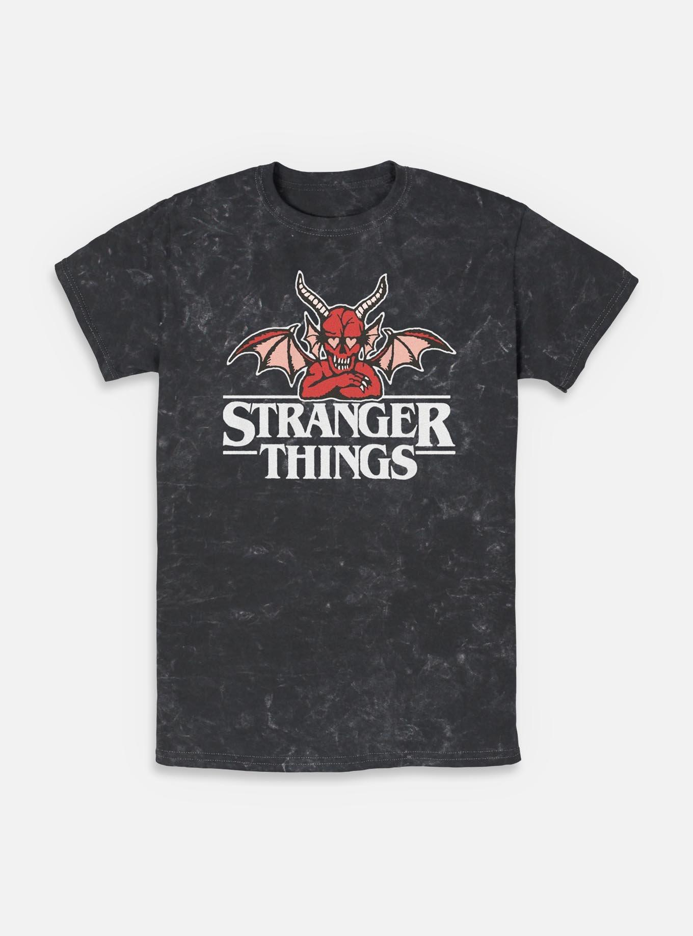 Stranger Things Hellfire Club Devil Mineral Wash T-Shirt, , hi-res