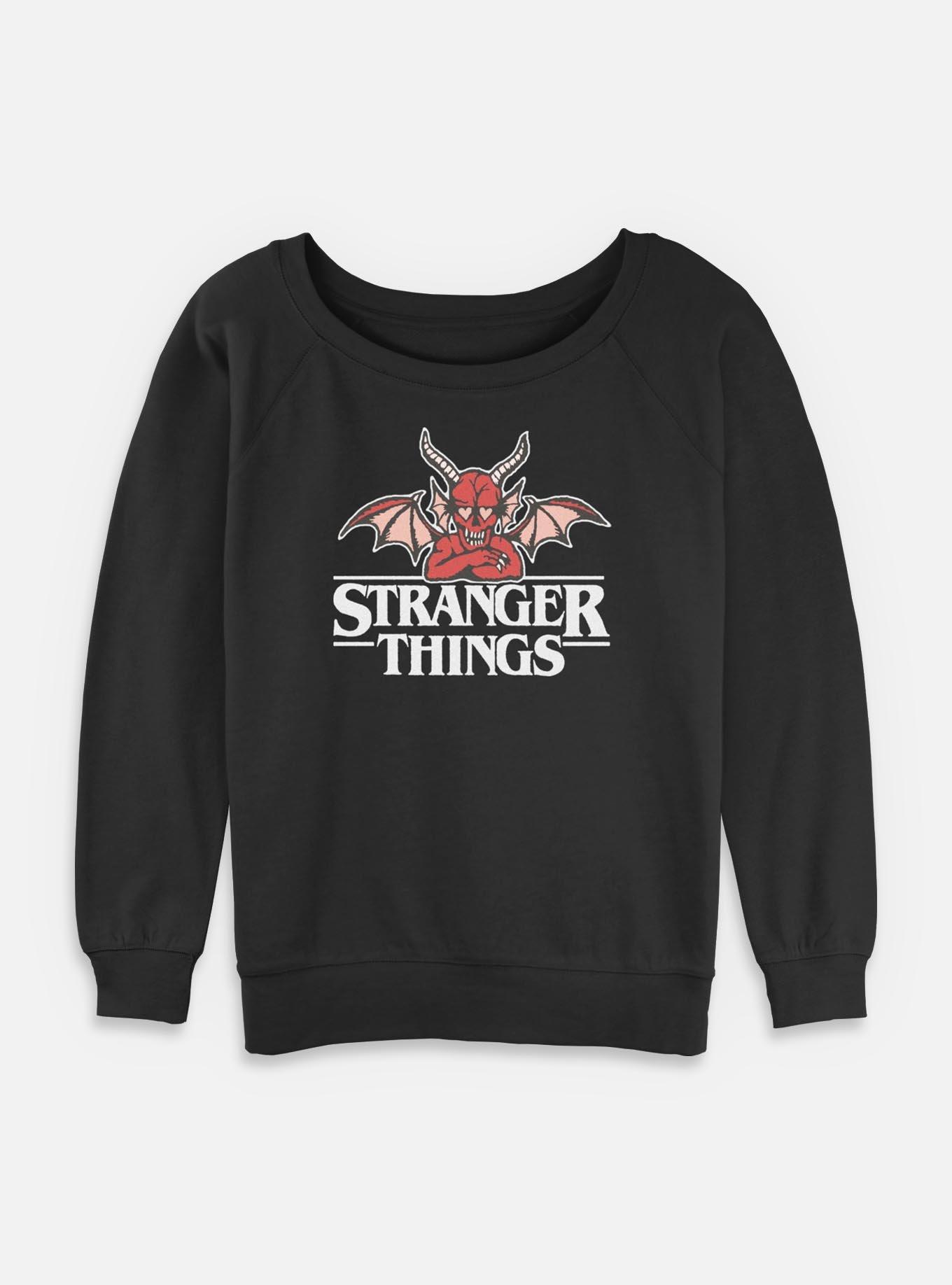Stranger Things Hellfire Club Devil Womens Slouchy Sweatshirt, , hi-res