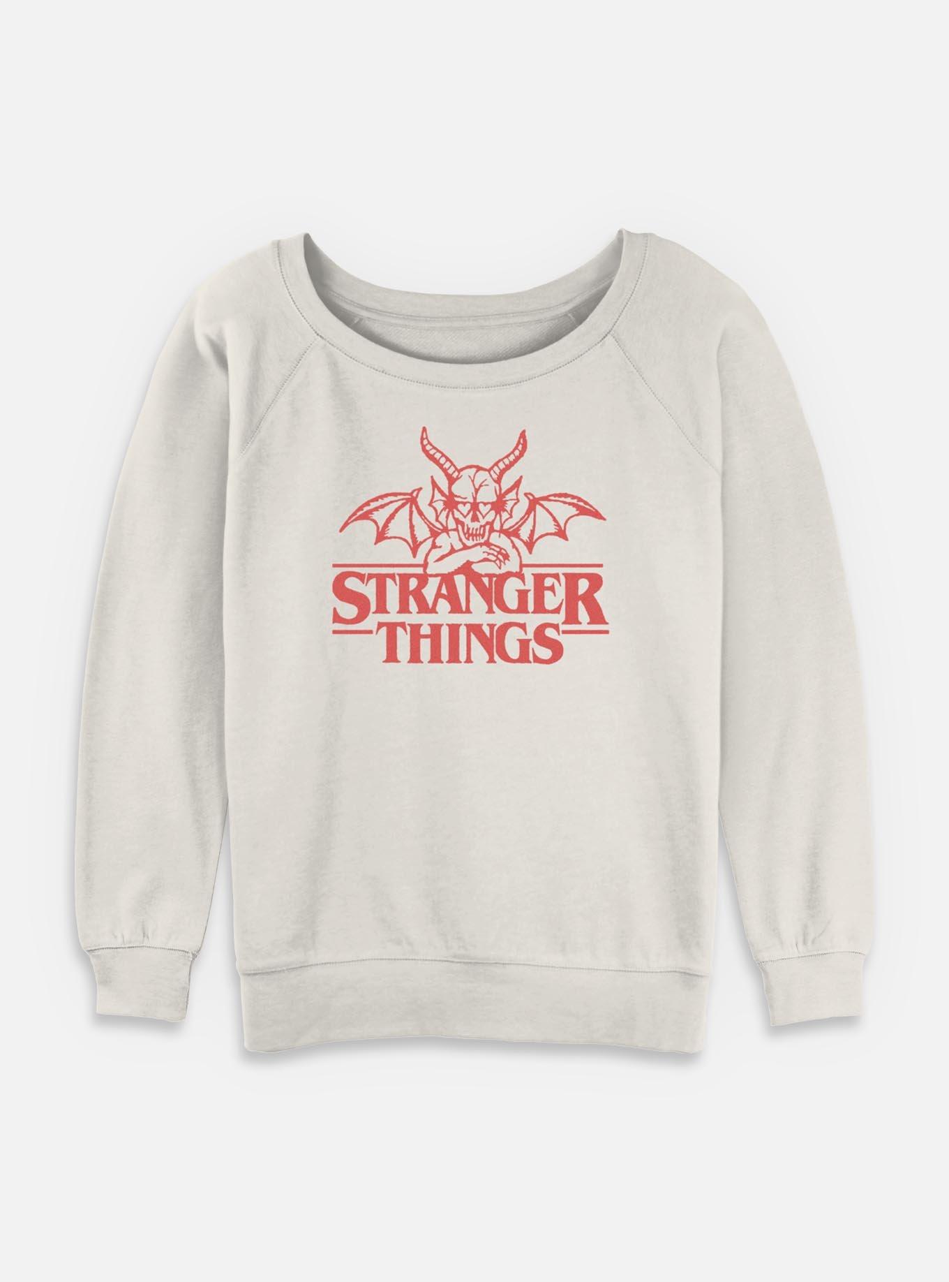 Stranger Things Hellfire Club Devil Womens Slouchy Sweatshirt, , hi-res