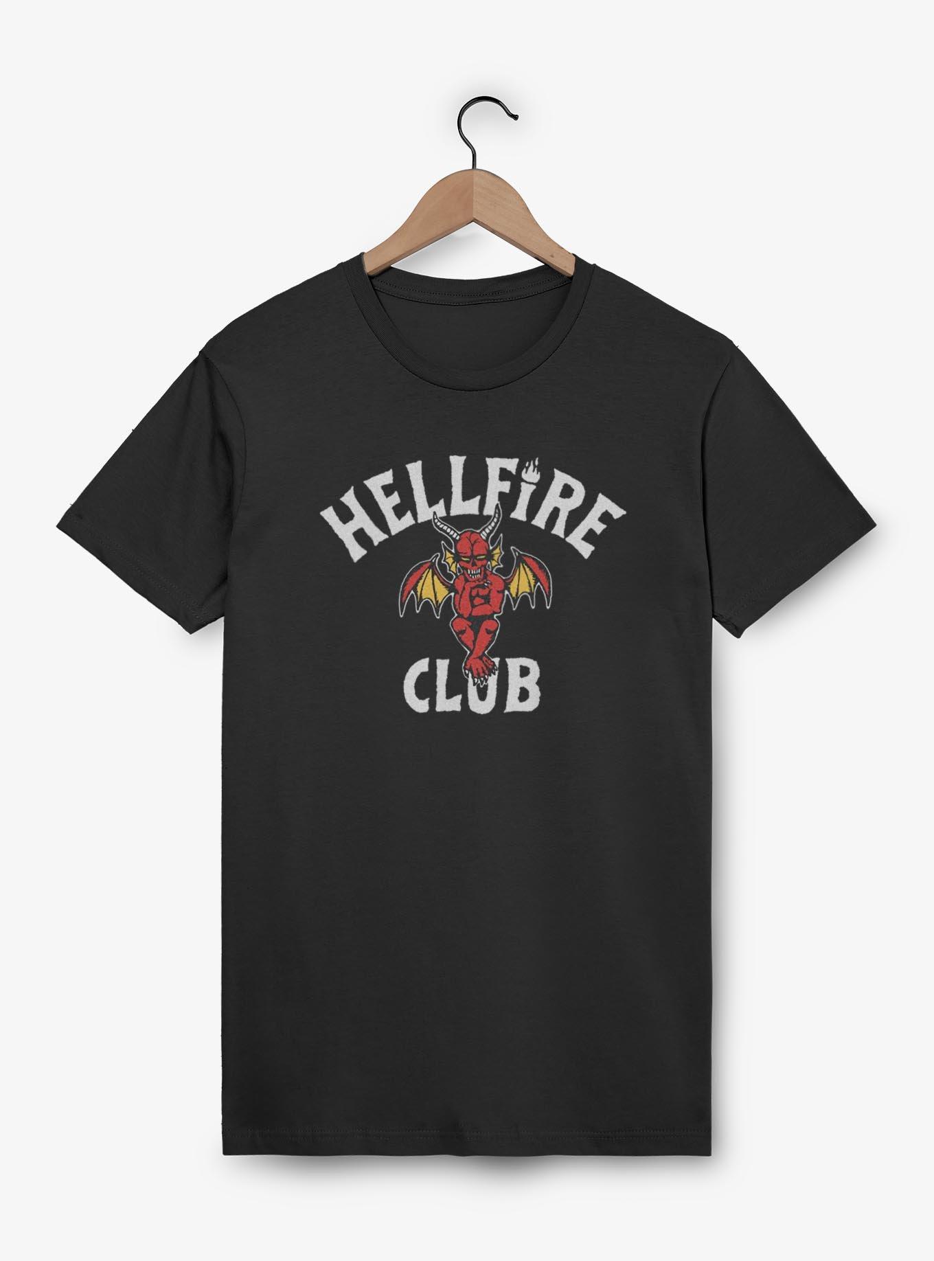 Stranger Things Hellfire Club Devil Frame T-Shirt,Specials : American Fashion Style Bags On Sale