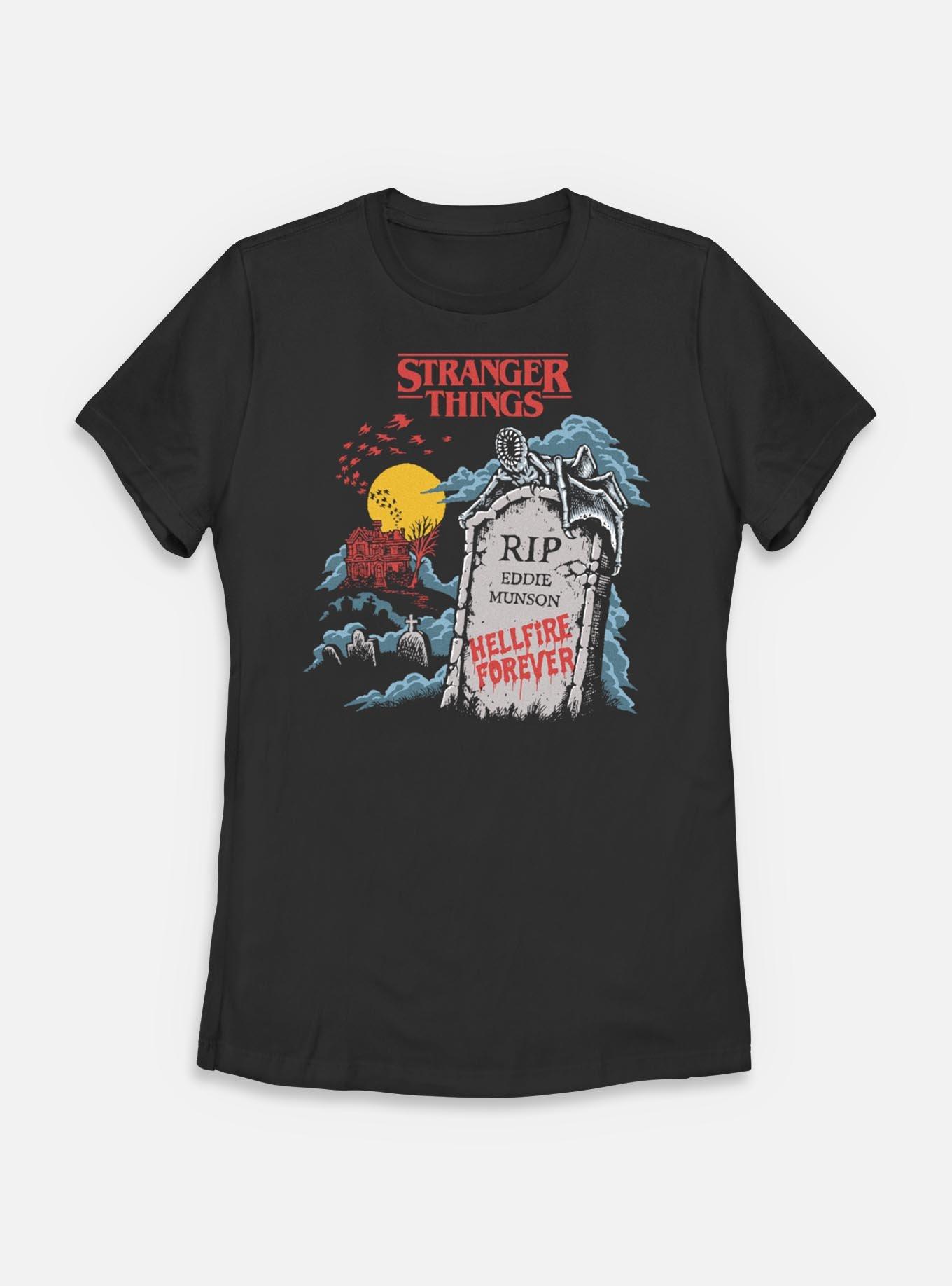 Stranger Things RIP Eddie Munson Hellfire Forever Womens T-Shirt, , hi-res