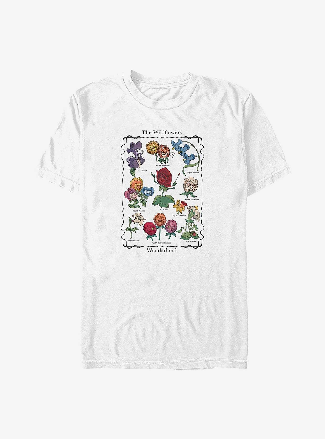 Disney Alice in Wonderland Wild Flowers Big & Tall T-Shirt,New Products : American Fashion Style Bags On Sale