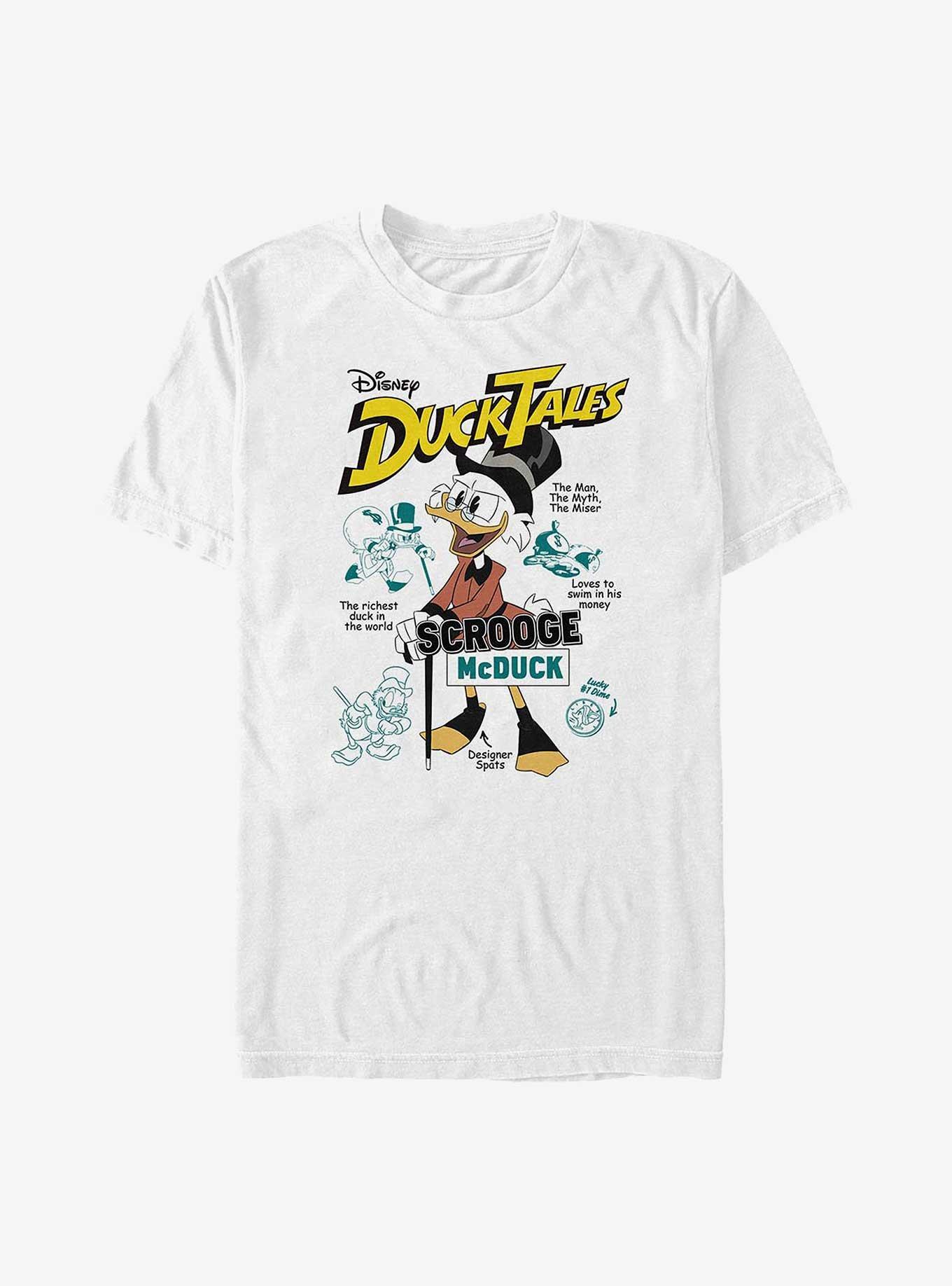 Disney Ducktales Richest Duck Big & Tall T-Shirt, WHITE, hi-res