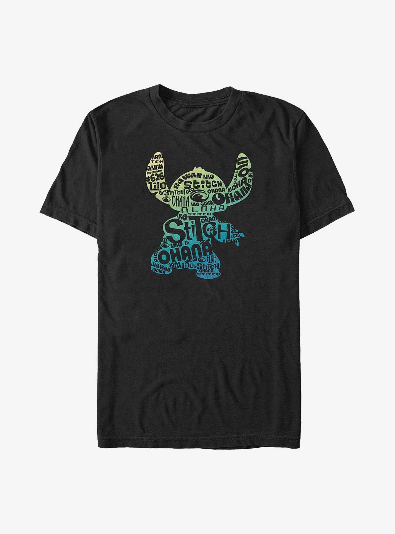 Disney Lilo & Stitch Text Fill Big & Tall T-Shirt, , hi-res