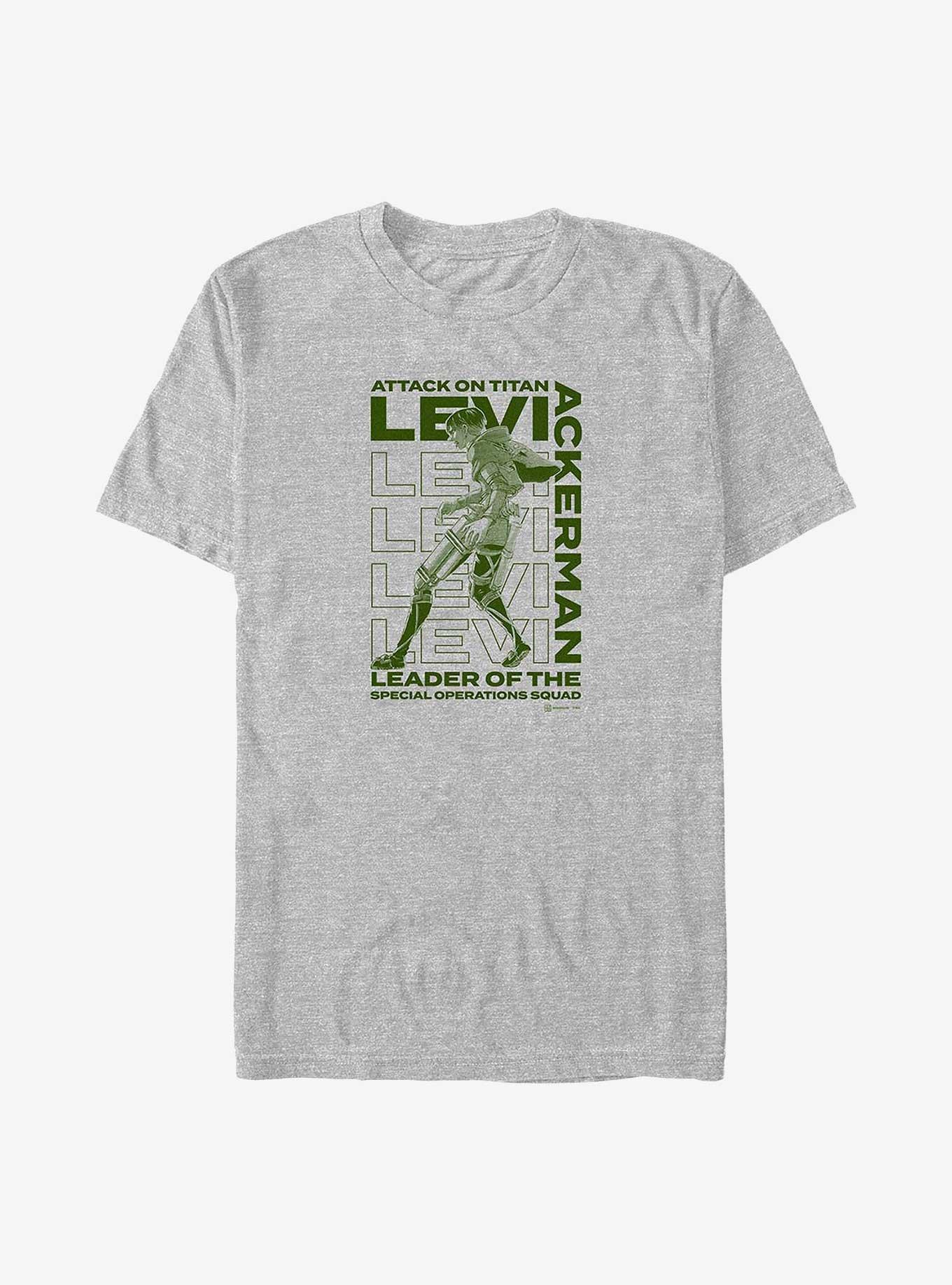 Attack on Titan Captain Levi Big & Tall T-Shirt,All Products : American Fashion Style Bags On Sale